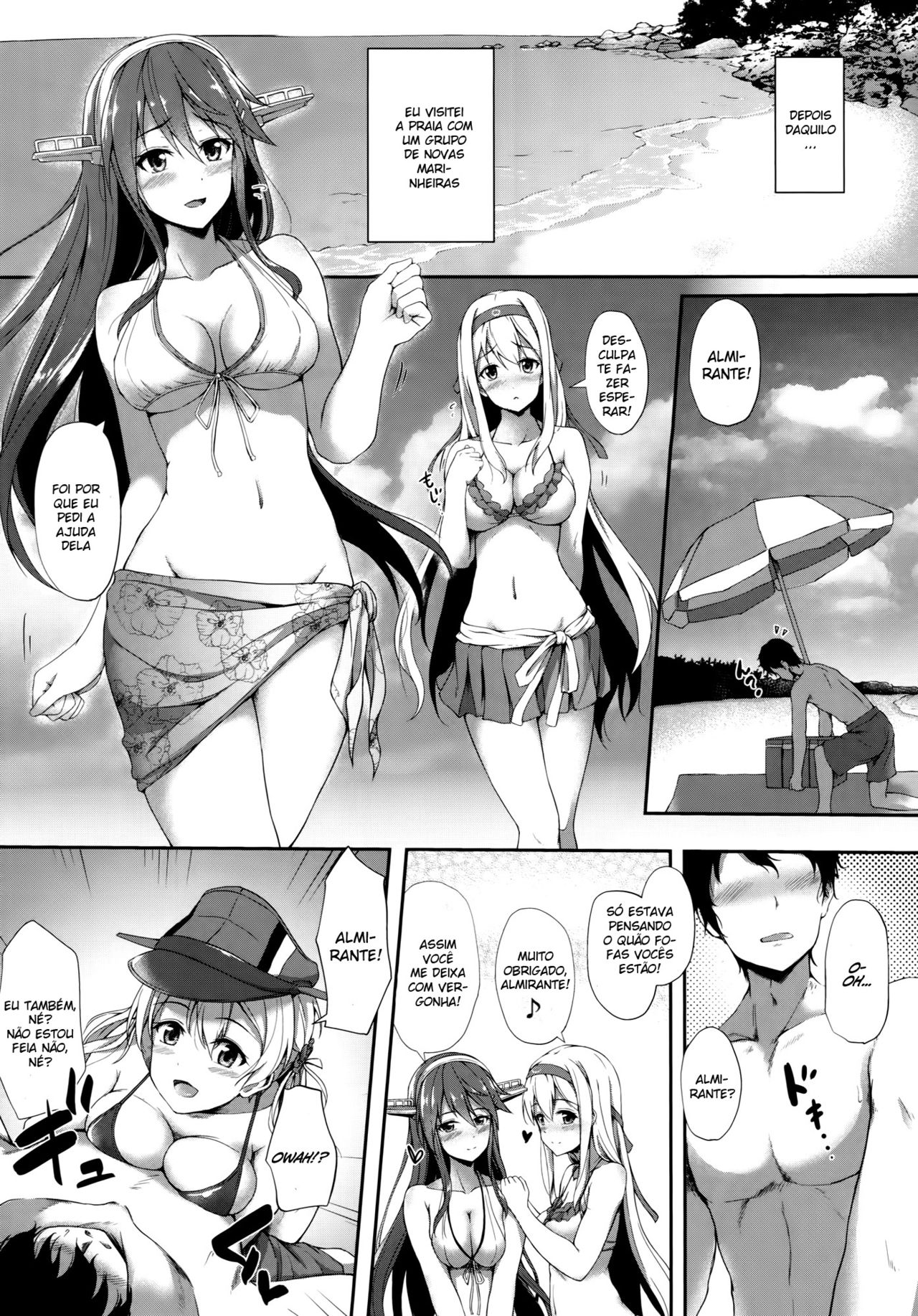 (C88) [Yusaritsukata (Awayume)] Suzuya to Natsu LOVE VACATION (Kantai Collection -KanColle-) [Portuguese-BR] 6eme image