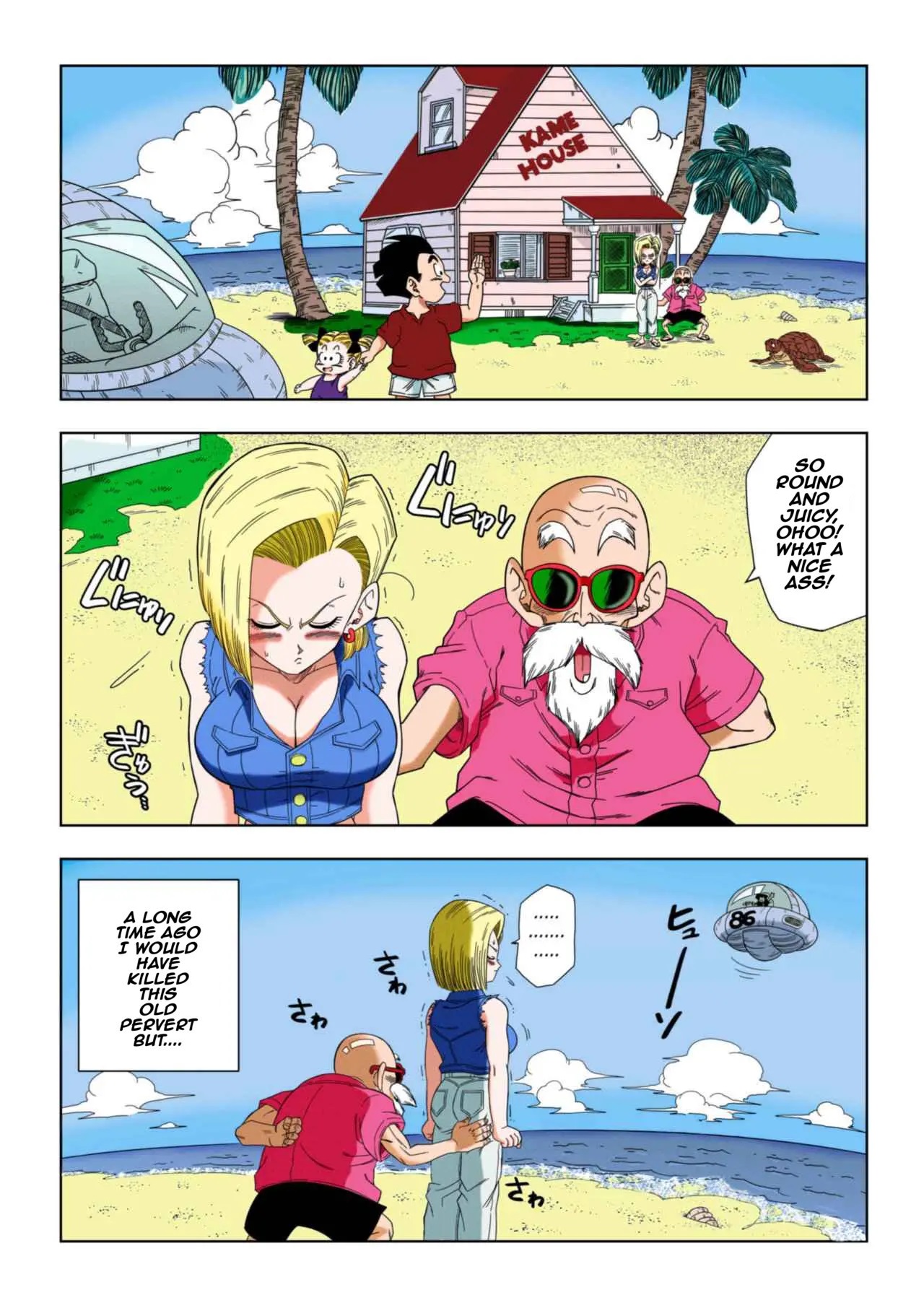 [Yamamoto] Android 18 vs Master Roshi (Dragon Ball Z) [English] [Decensored] imagen número 2