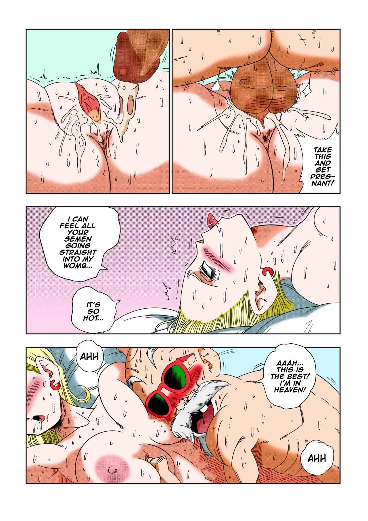 [Yamamoto] Android 18 vs Master Roshi (Dragon Ball Z) [English] [Decensored] imagen número 21