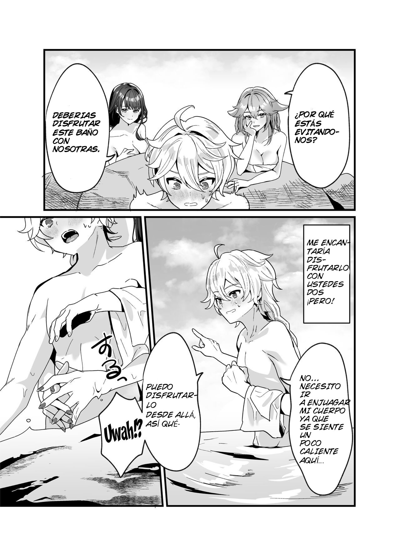 [Maruanzutei (Maruco)] Inazuma Shippori Onsen Kyuuka (Genshin Impact)  [Spanish] numero di immagine  4