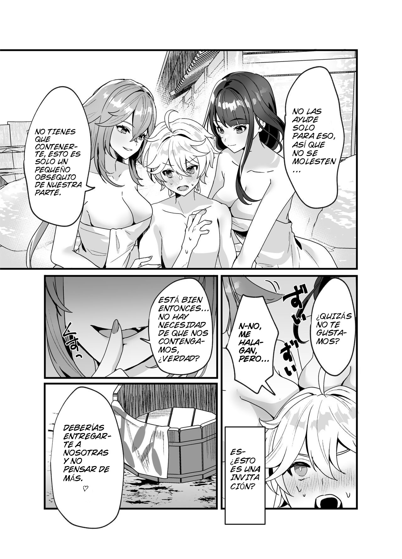 [Maruanzutei (Maruco)] Inazuma Shippori Onsen Kyuuka (Genshin Impact)  [Spanish] numero di immagine  6