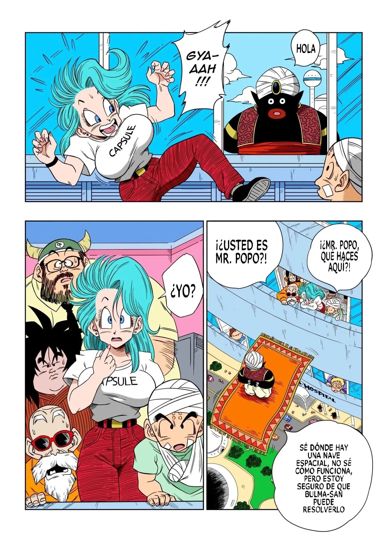 [Yamamoto] Dagon Ball - Bulma Meets Mr. Popo - Sex Inside the Mysterious Spaceship [Spanish] (decensored) image number 2