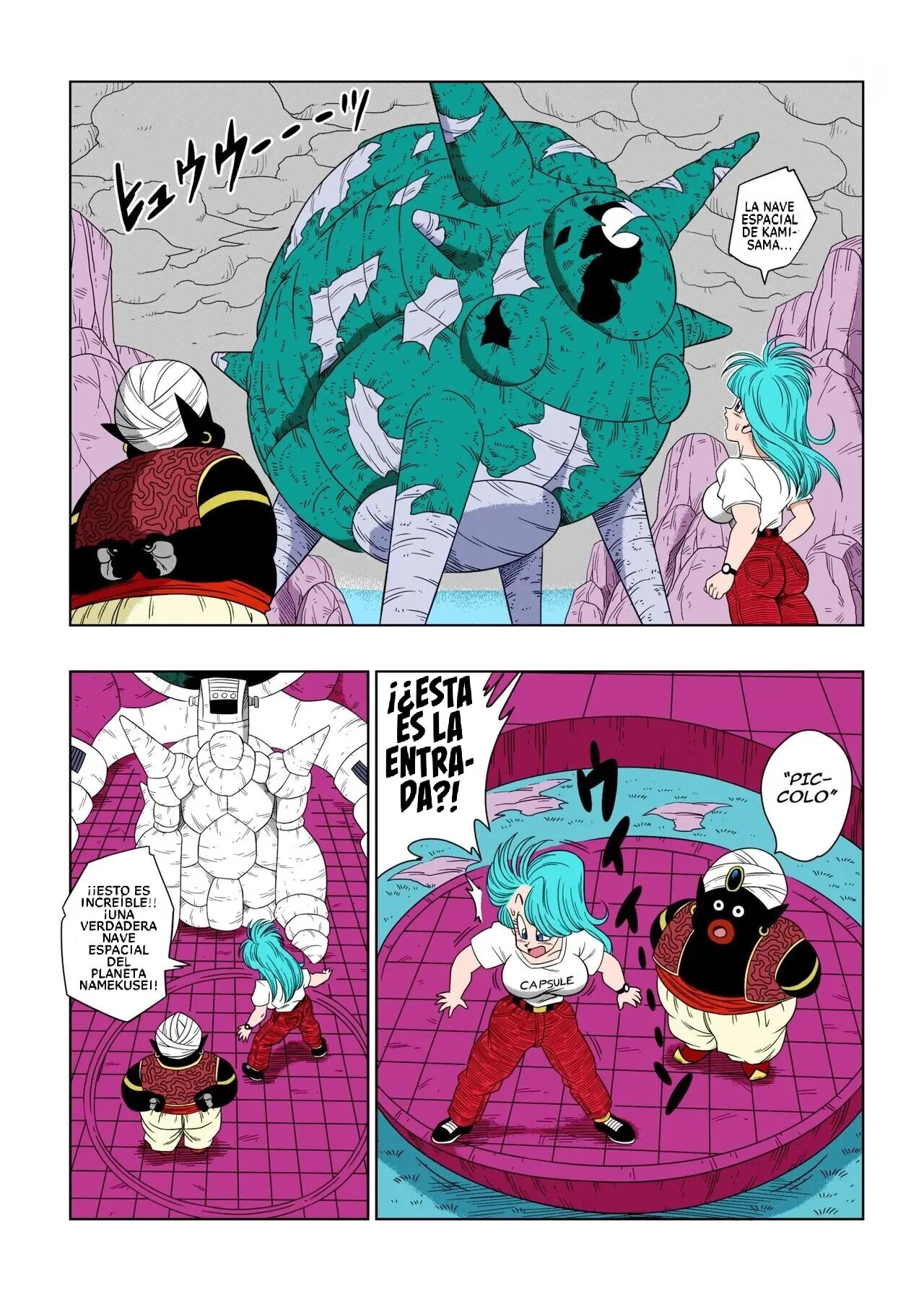 [Yamamoto] Dagon Ball - Bulma Meets Mr. Popo - Sex Inside the Mysterious Spaceship [Spanish] (decensored) image number 4