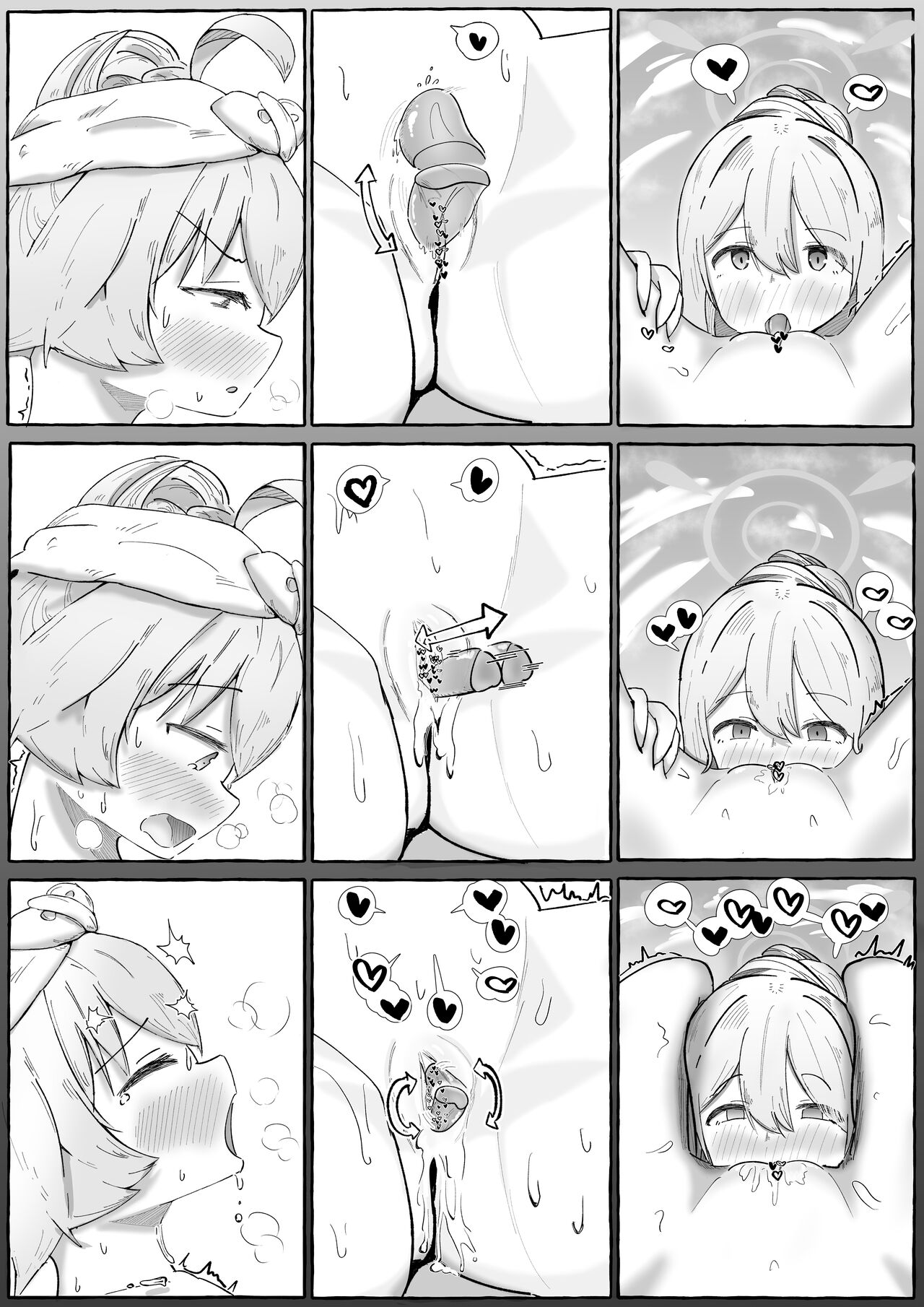 [伊土 讃阿] ノノホシいちゃらぶ百合えっちサイレント漫画 (ブルーアーカイブ) numero di immagine  6