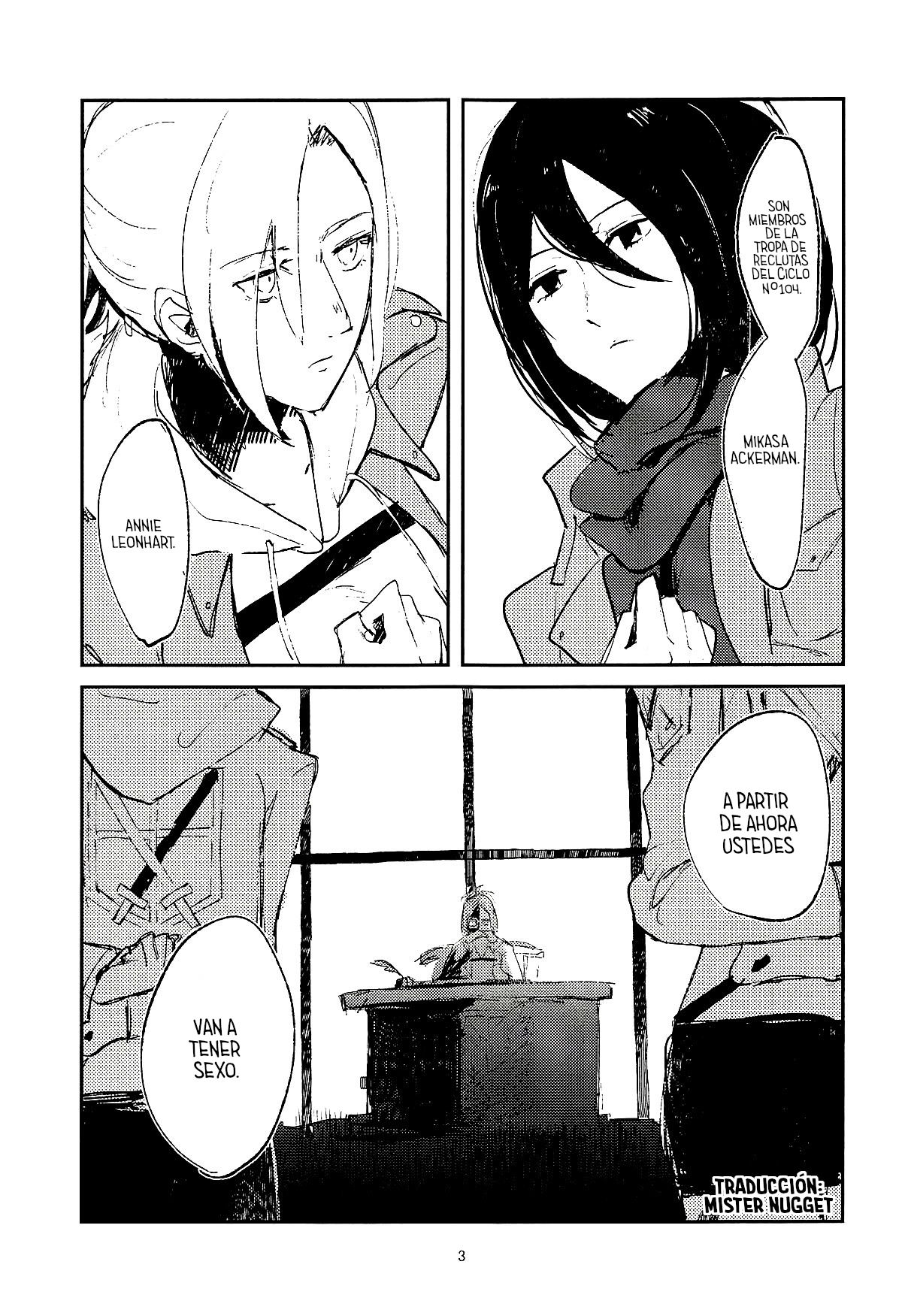 (Dai 15 Kai Hekigai Chousa Haku) [PHENOMENA (Dai Pippy)] Guinea Pig | Conejillas de indias (Shingeki no Kyojin) [Spanish] [Mister Nugget] 2eme image