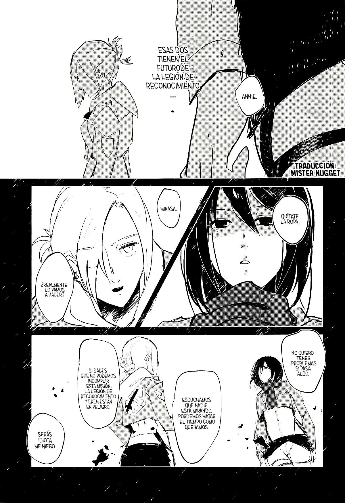 (Dai 15 Kai Hekigai Chousa Haku) [PHENOMENA (Dai Pippy)] Guinea Pig | Conejillas de indias (Shingeki no Kyojin) [Spanish] [Mister Nugget] 6eme image