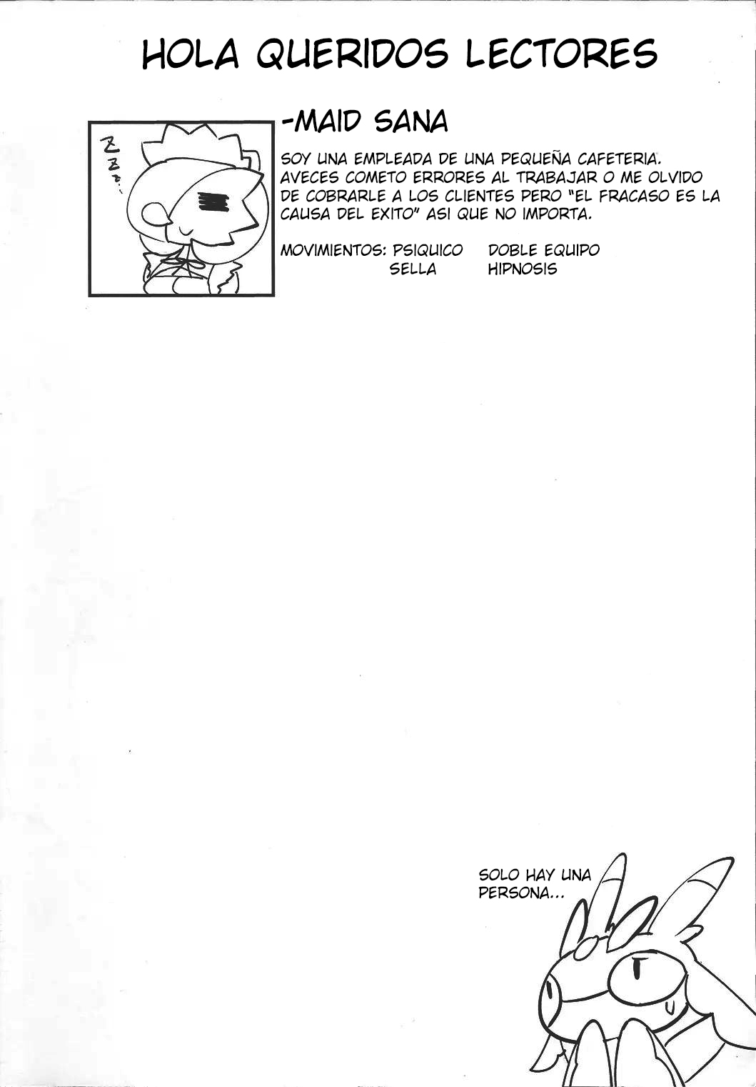 (C90) [Metallic Steel (Ikanomaru)] Suteki na Maid-san no Ura Menu (Pokémon) [Spanish] [olimpo no fansub (Remaster)] image number 2