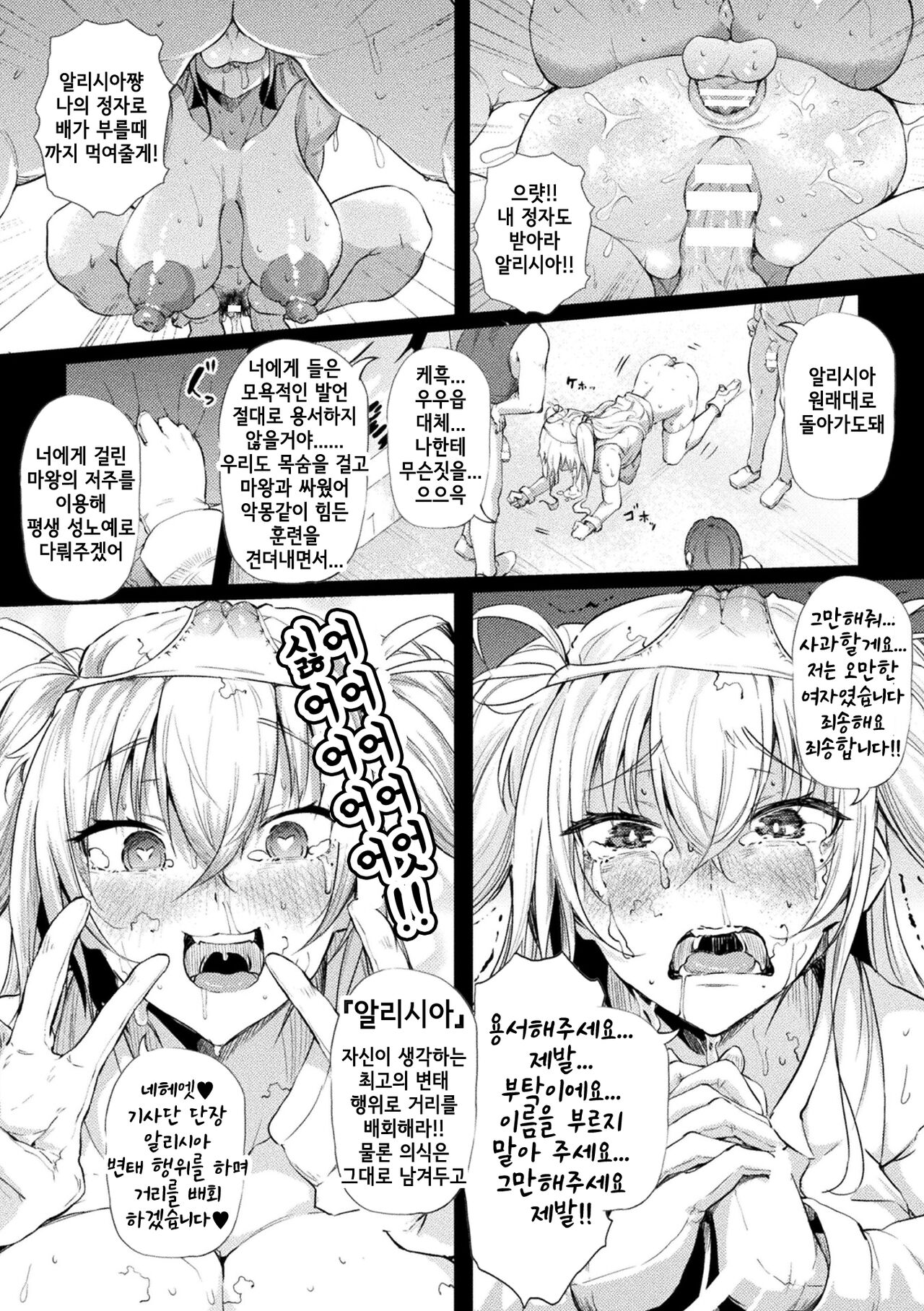 [Nusmusbim] Azdaloth no Kishi Alicia | 아즈다로토의 기사 알리시아 (2D Comic Magazine Hyoui de! Saimin de! Heroine Inranka Daisakusen Vol. 1) [Korean] [Digital] Bildnummer 17
