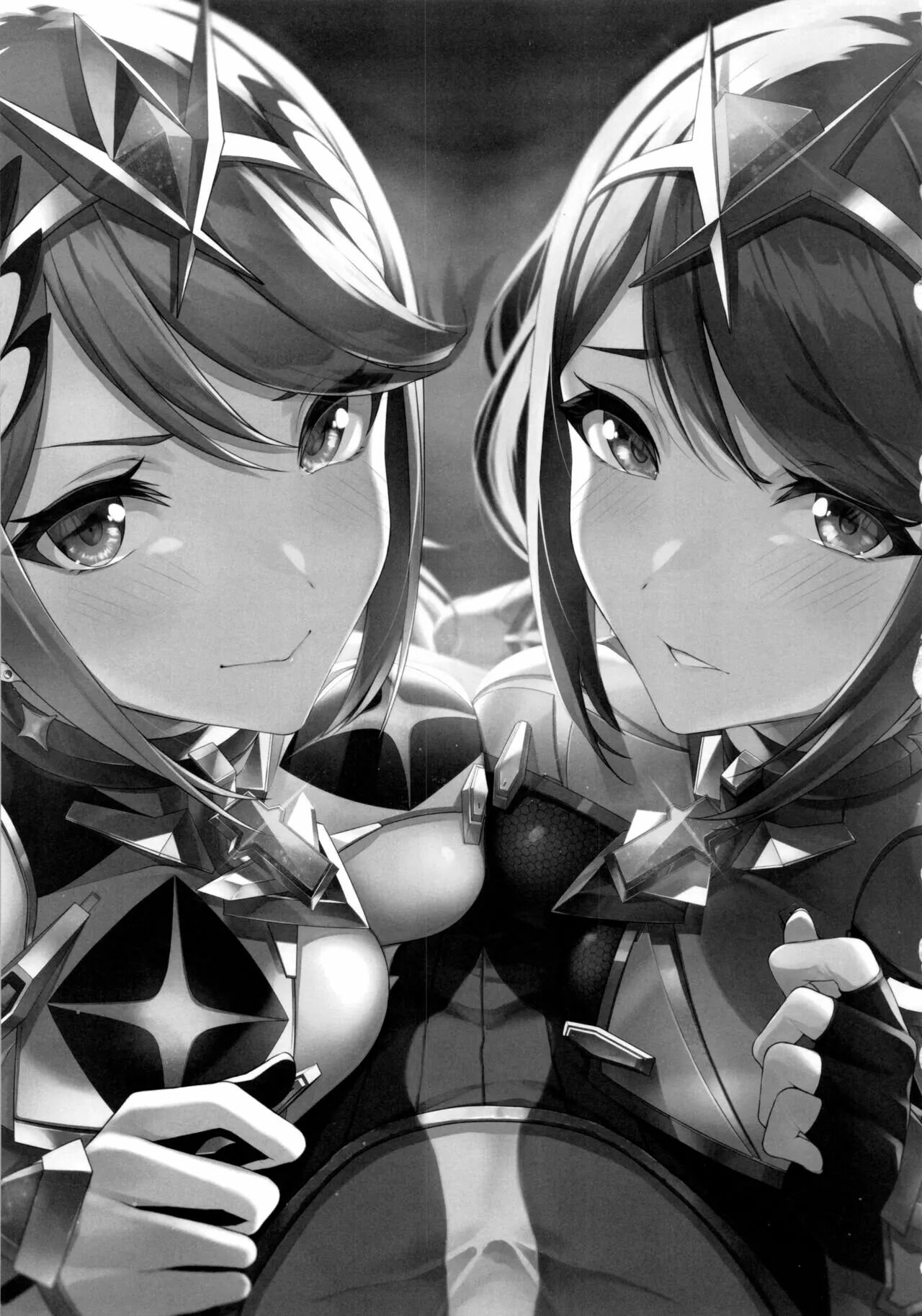 (C99) [Yuuki Nyuugyou (Yuuki Shin)] Hikari sasu Enten no Mitibiki | Guidance of The Blazing Radiance (Xenoblade Chronicles 2) [Spanish] [Decensored] image number 2