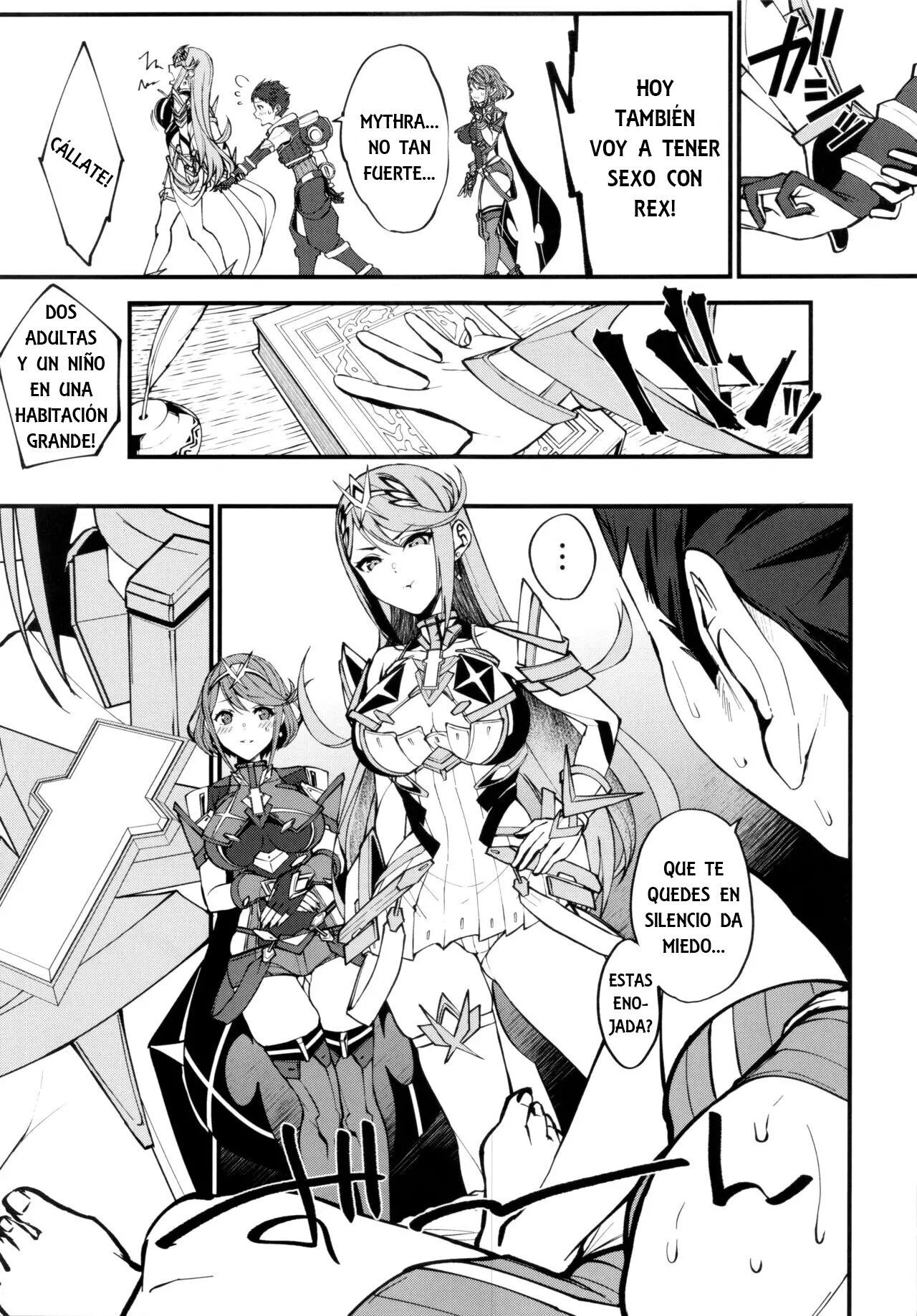 (C99) [Yuuki Nyuugyou (Yuuki Shin)] Hikari sasu Enten no Mitibiki | Guidance of The Blazing Radiance (Xenoblade Chronicles 2) [Spanish] [Decensored] image number 8