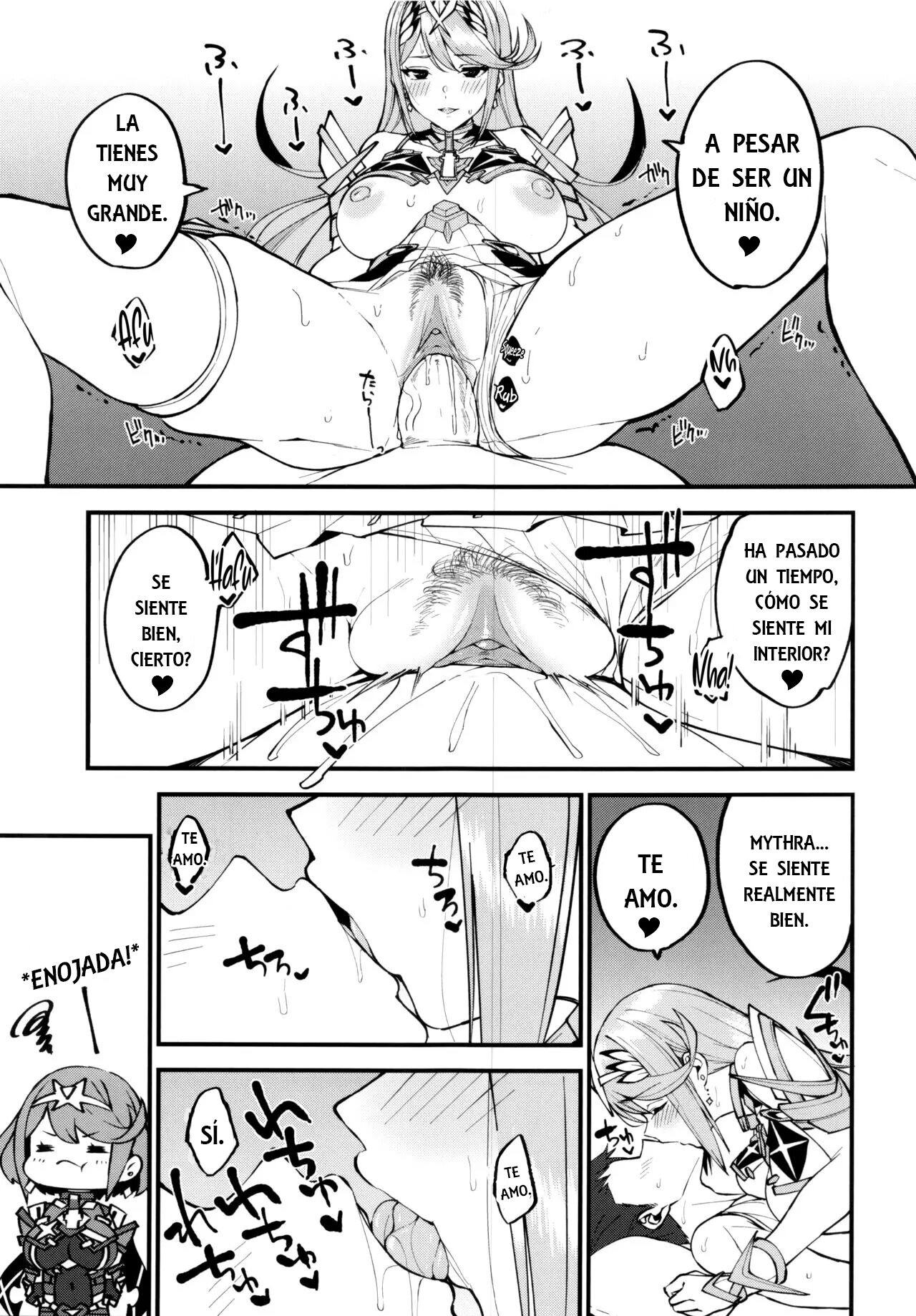 (C99) [Yuuki Nyuugyou (Yuuki Shin)] Hikari sasu Enten no Mitibiki | Guidance of The Blazing Radiance (Xenoblade Chronicles 2) [Spanish] [Decensored] image number 10