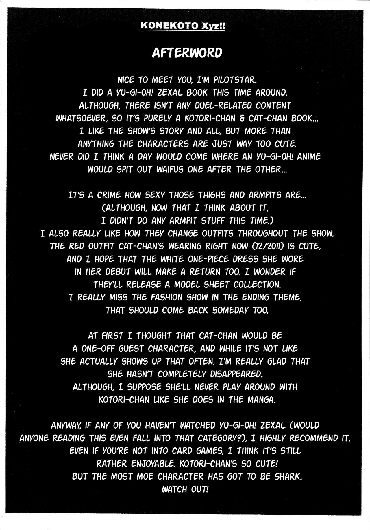 (C81) [PilotStar (Iso Nogi)] Konekoto XYZ!! (Yu-Gi-Oh! ZEXAL) [English] {Hennojin} 36eme image