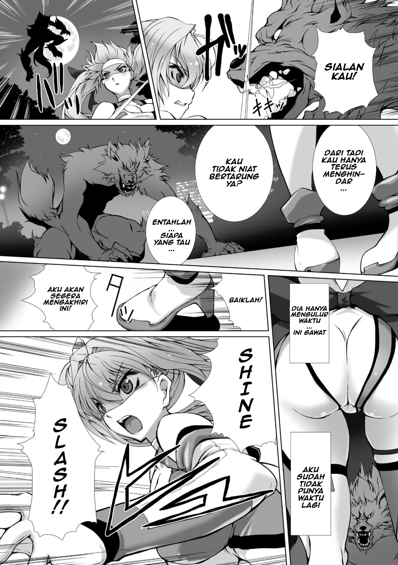 [Takahama Tarou] Hengen Souki Shine Mirage THE COMIC EPISODE1 (Seigi no Heroine Kangoku File Vol. 1) [Indonesian] [Kuroasu Translation] [Digital] imagen número 2