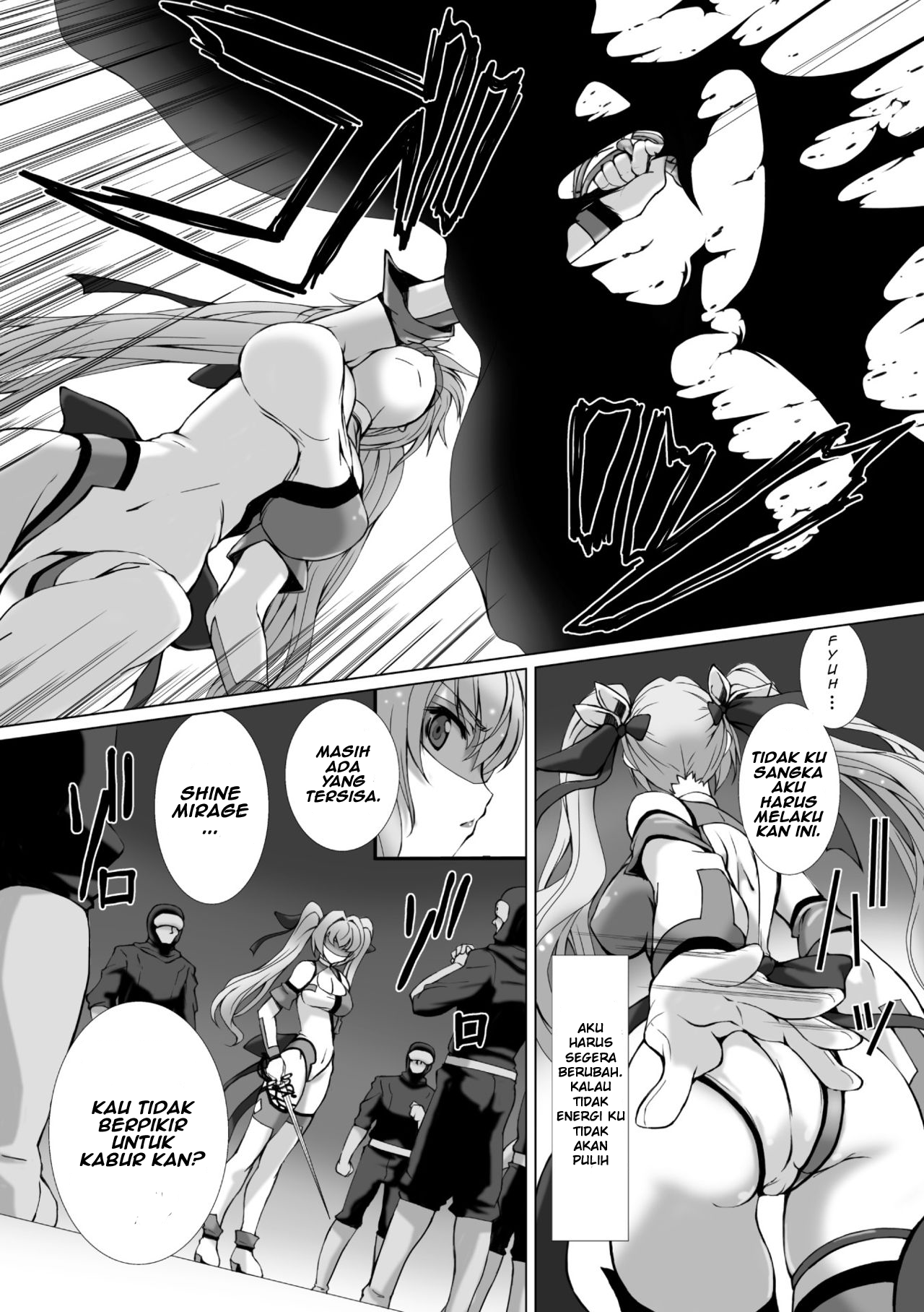 [Takahama Tarou] Hengen Souki Shine Mirage THE COMIC EPISODE1 (Seigi no Heroine Kangoku File Vol. 1) [Indonesian] [Kuroasu Translation] [Digital] imagen número 3