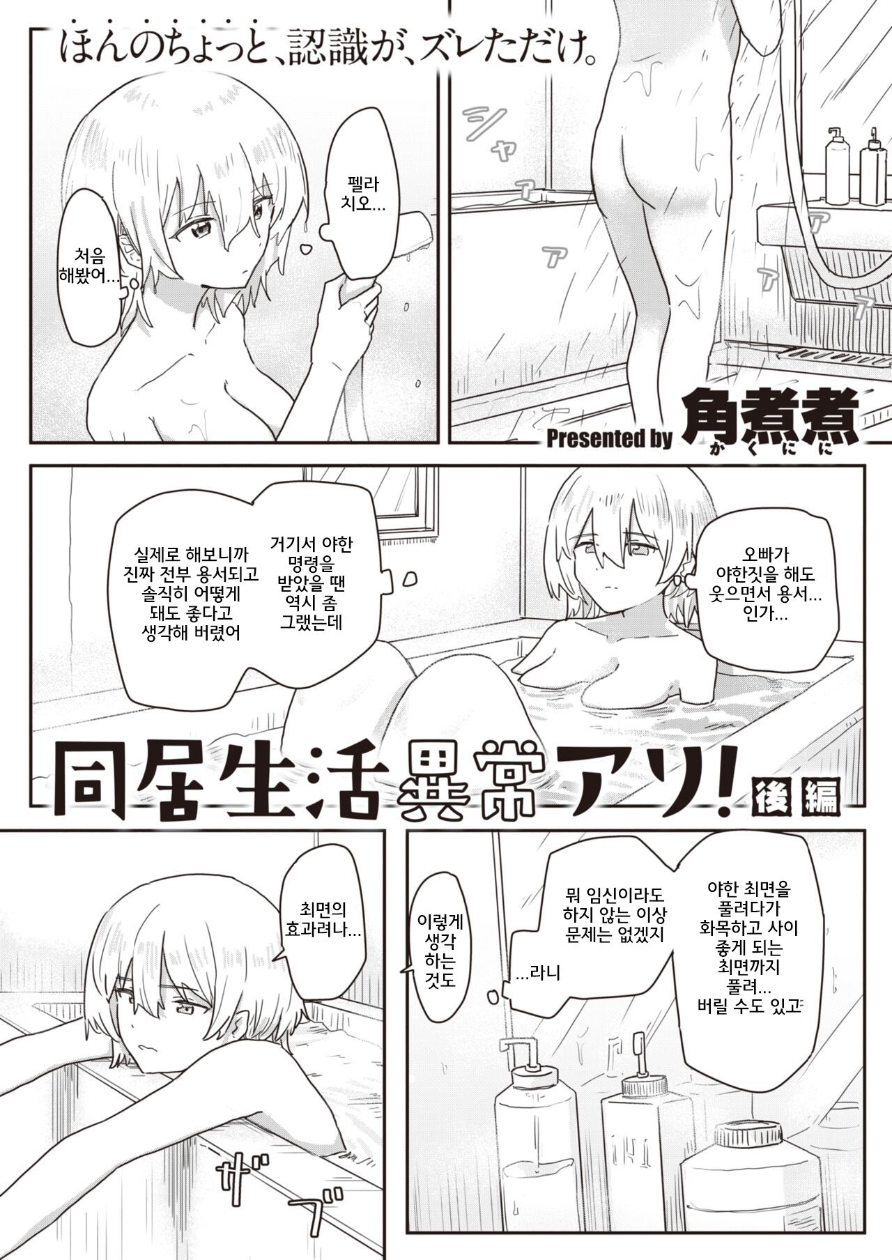 [Kakuninii] Doukyo Seikatsu Ijou Ari! | Abnormal Cohabitation!  [korean] imagen número 17