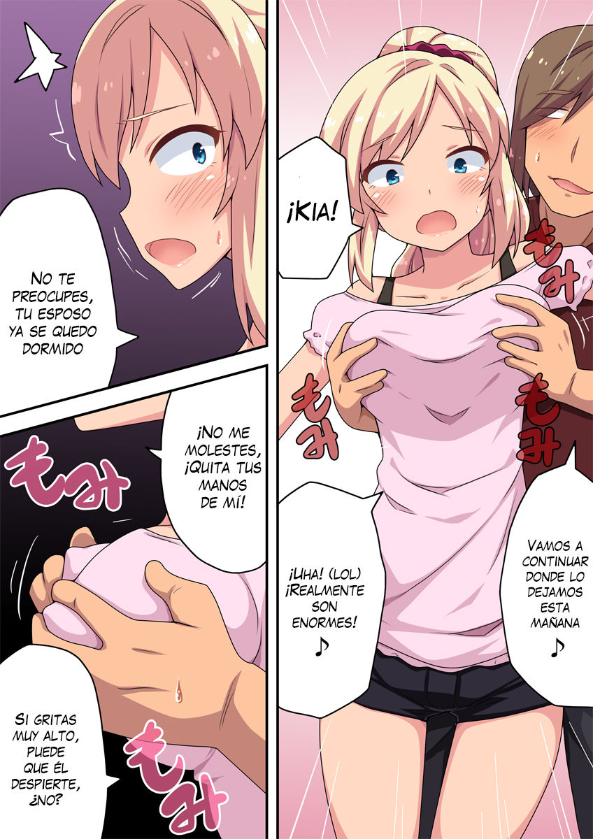 [Fukurou Naru Tori] Moto Gal na Tsuma no Motokare | El Ex-novio De Una Esposa Gal [Spanish] [NekoCreme] image number 8