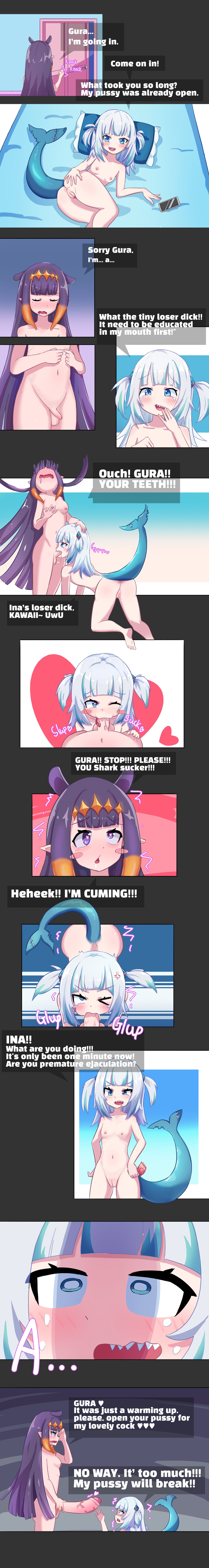 [ddingsicat] HOLO X FUTA (Gawr Gura, Ninomae Ina'nis) [English] 이미지 번호 2