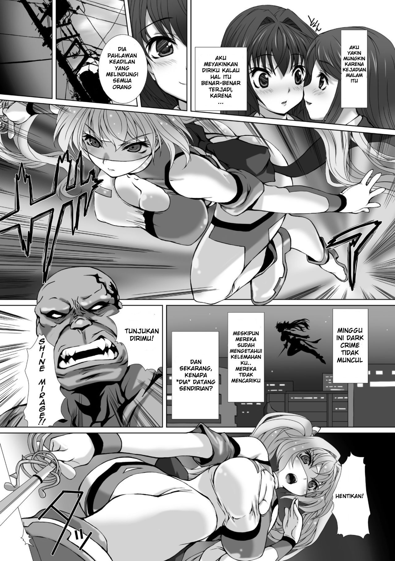 [Takahama Tarou] Hengen Souki Shine Mirage THE COMIC EPISODE 2 (Seigi no Heroine Kangoku File Vol. 3) [Indonesian][Kuroasu Translation][Digital] numero di immagine  5