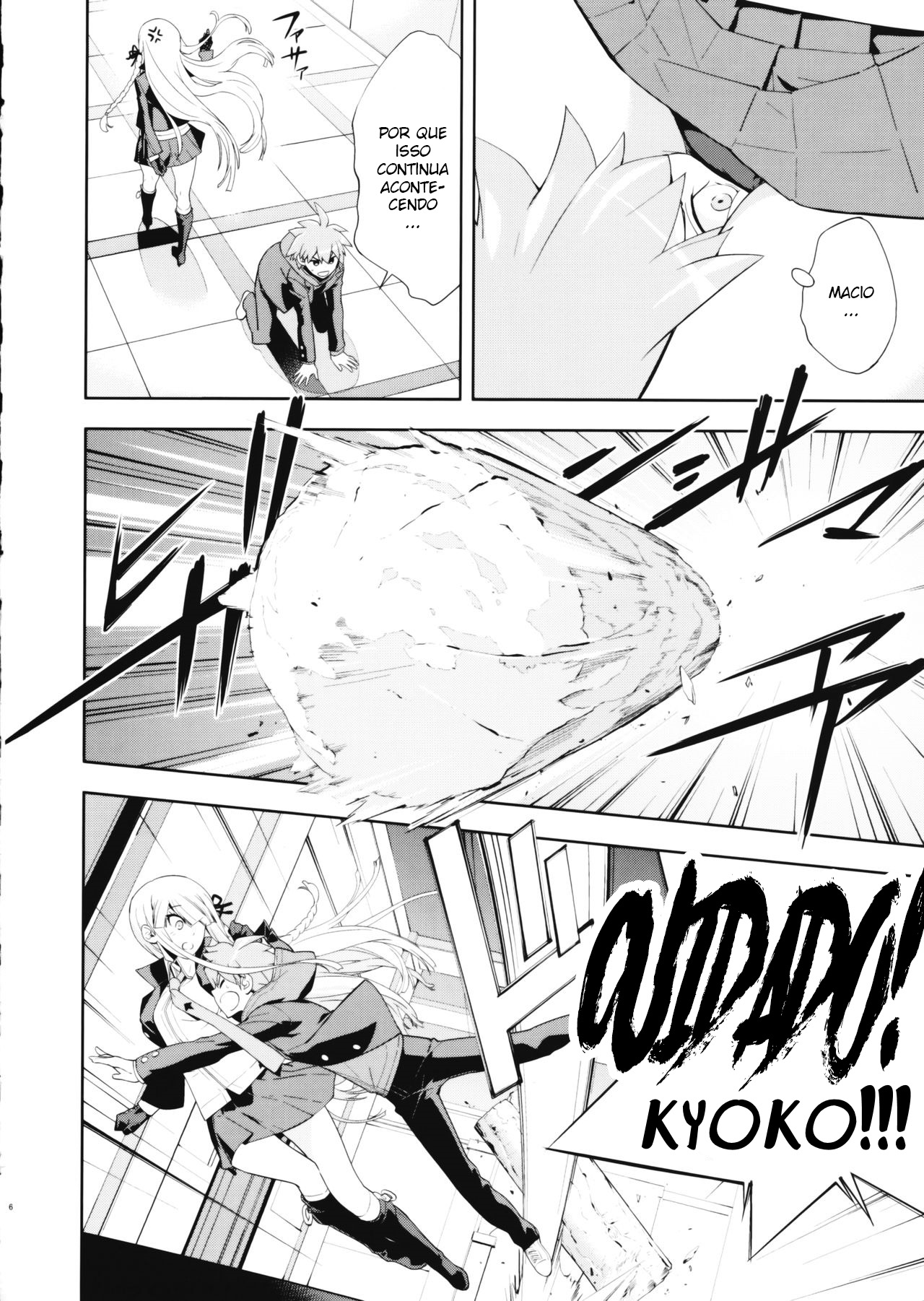 (C93) [Hapoi-Dokoro (Okazaki Takeshi)] accident 2 (Danganronpa) [Portuguese-BR] Bildnummer 5