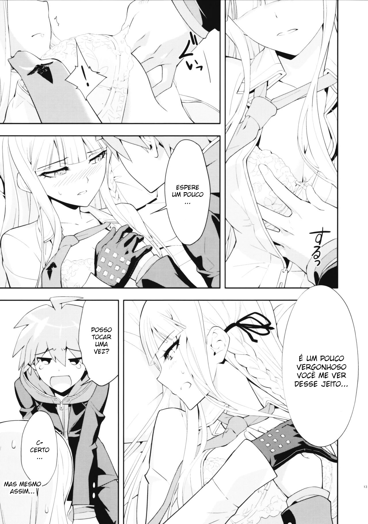 (C93) [Hapoi-Dokoro (Okazaki Takeshi)] accident 2 (Danganronpa) [Portuguese-BR] Bildnummer 12