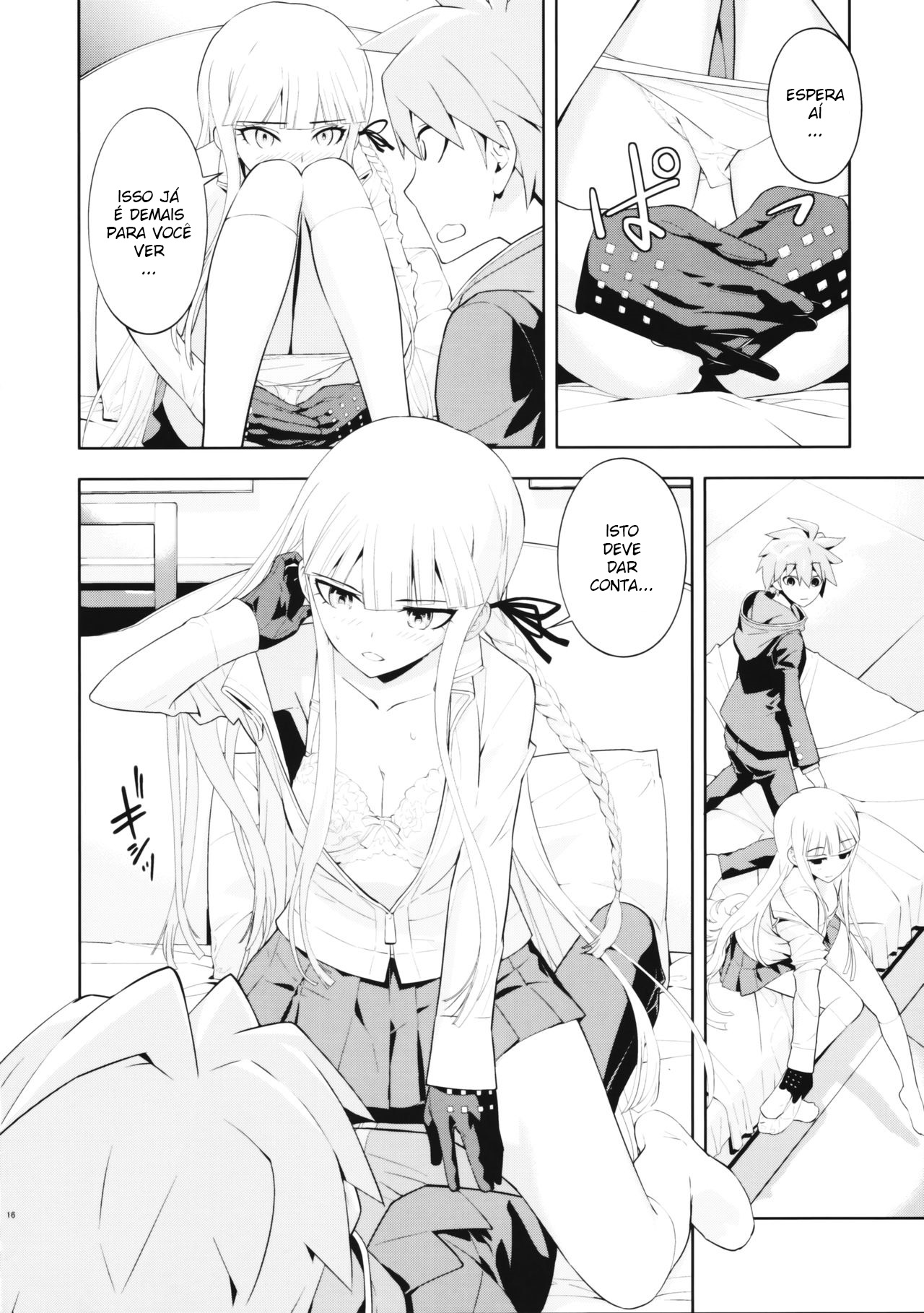 (C93) [Hapoi-Dokoro (Okazaki Takeshi)] accident 2 (Danganronpa) [Portuguese-BR] Bildnummer 15