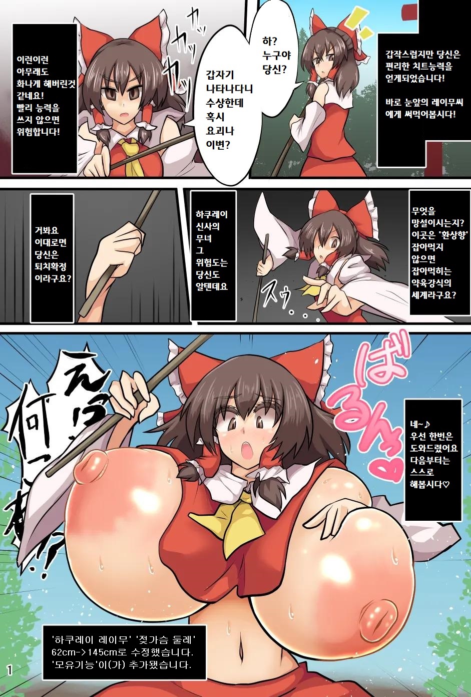 [Zensuu Hakai Kensa (Black)] Gensou Kaihen Shoujo | 환상개변소녀 (Touhou Project) [Korean] [팀 탈자궁] [Digital] 2eme image