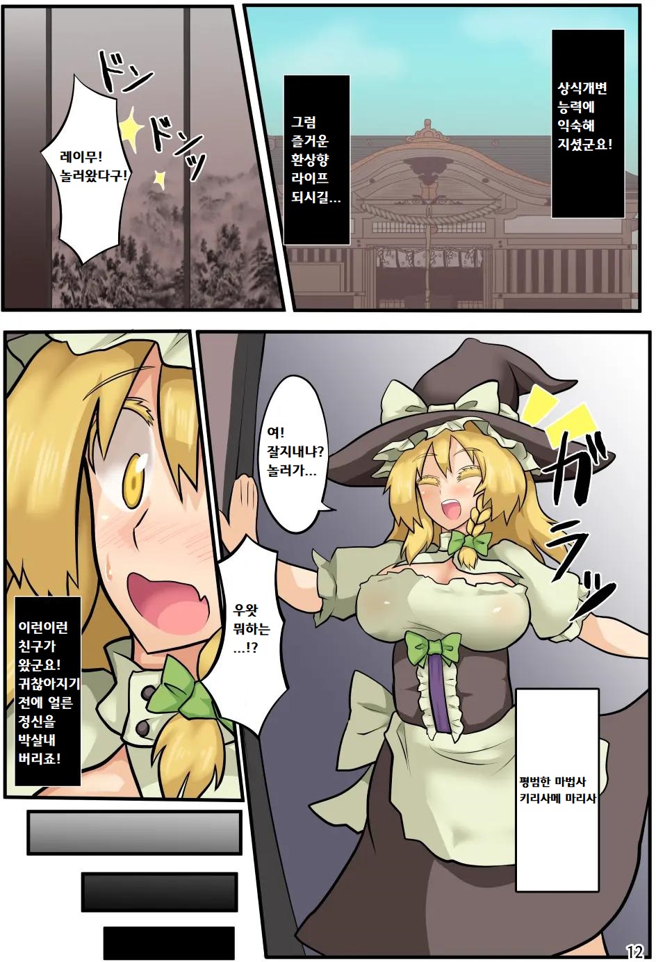 [Zensuu Hakai Kensa (Black)] Gensou Kaihen Shoujo | 환상개변소녀 (Touhou Project) [Korean] [팀 탈자궁] [Digital] 13eme image