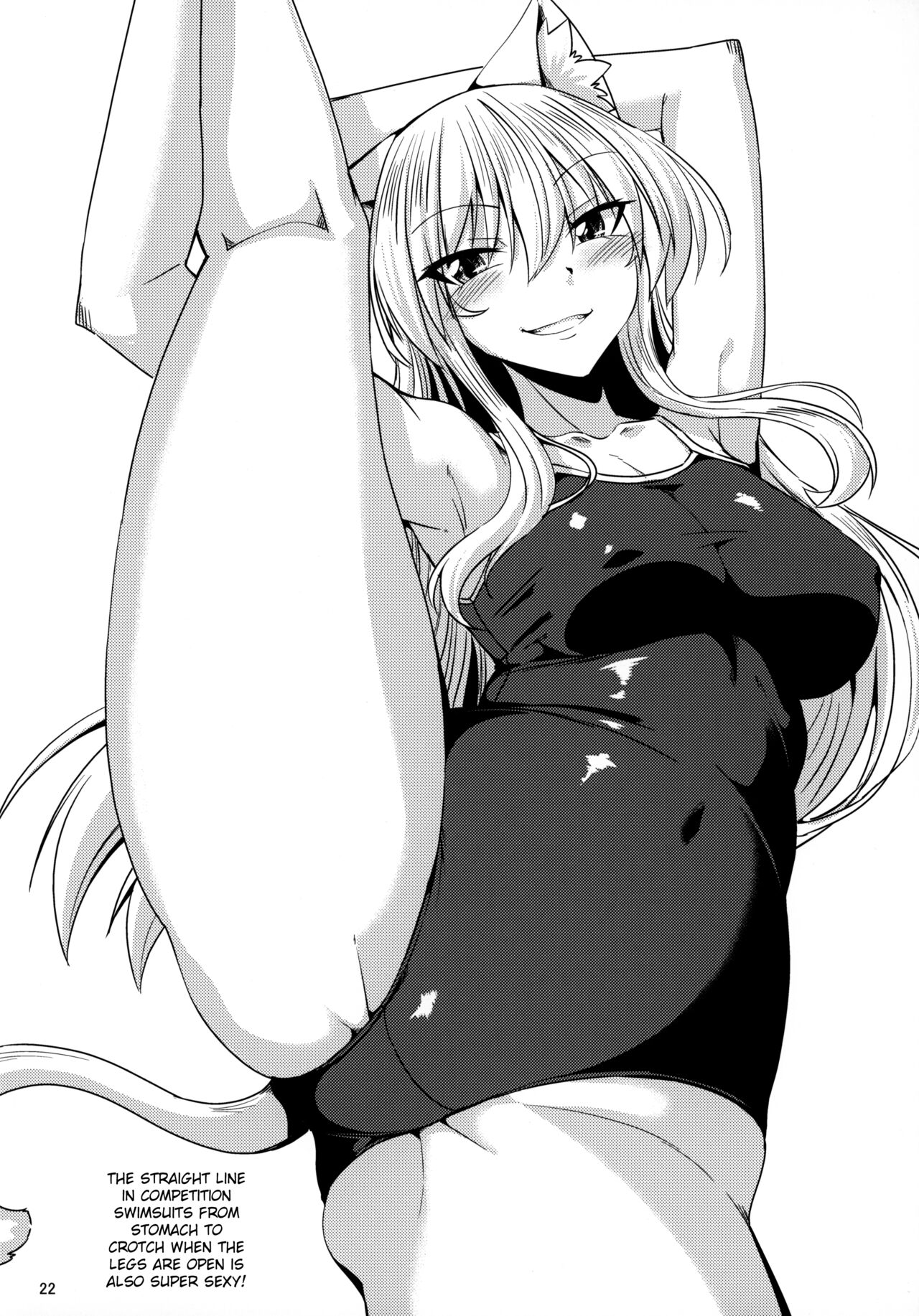 (C99) [ENNUI (Nokoppa)] Nekomimi Onee-san to Shiro Suku Sukesuke Nyannyan [English] [ChoriScans] image number 23