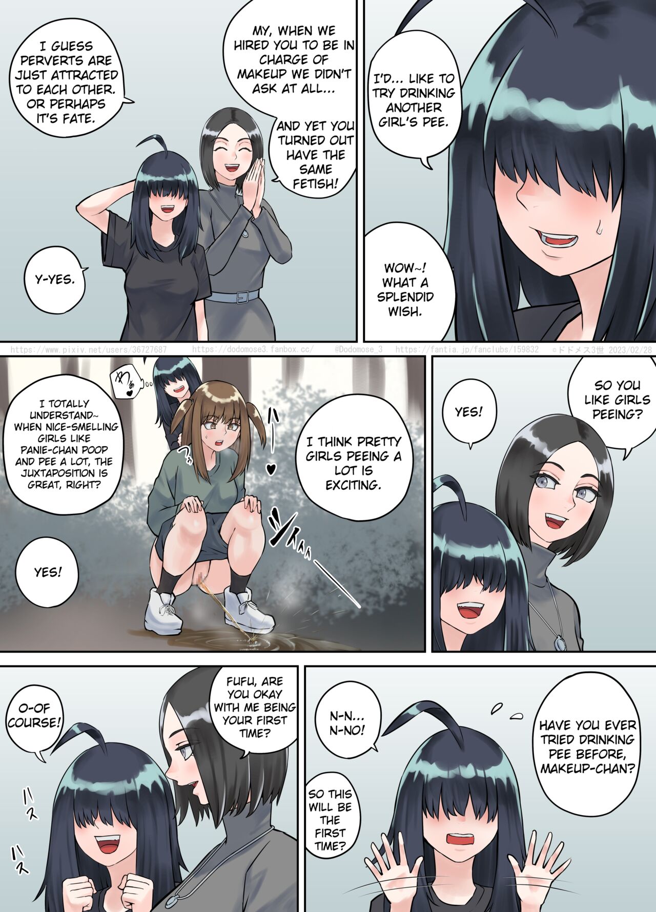 [DODOMESU3SEI] Gāta-chan ga Sutaffu ni Oshikko o Nomase tari non dari suru Hanashi [English] 图片编号 3