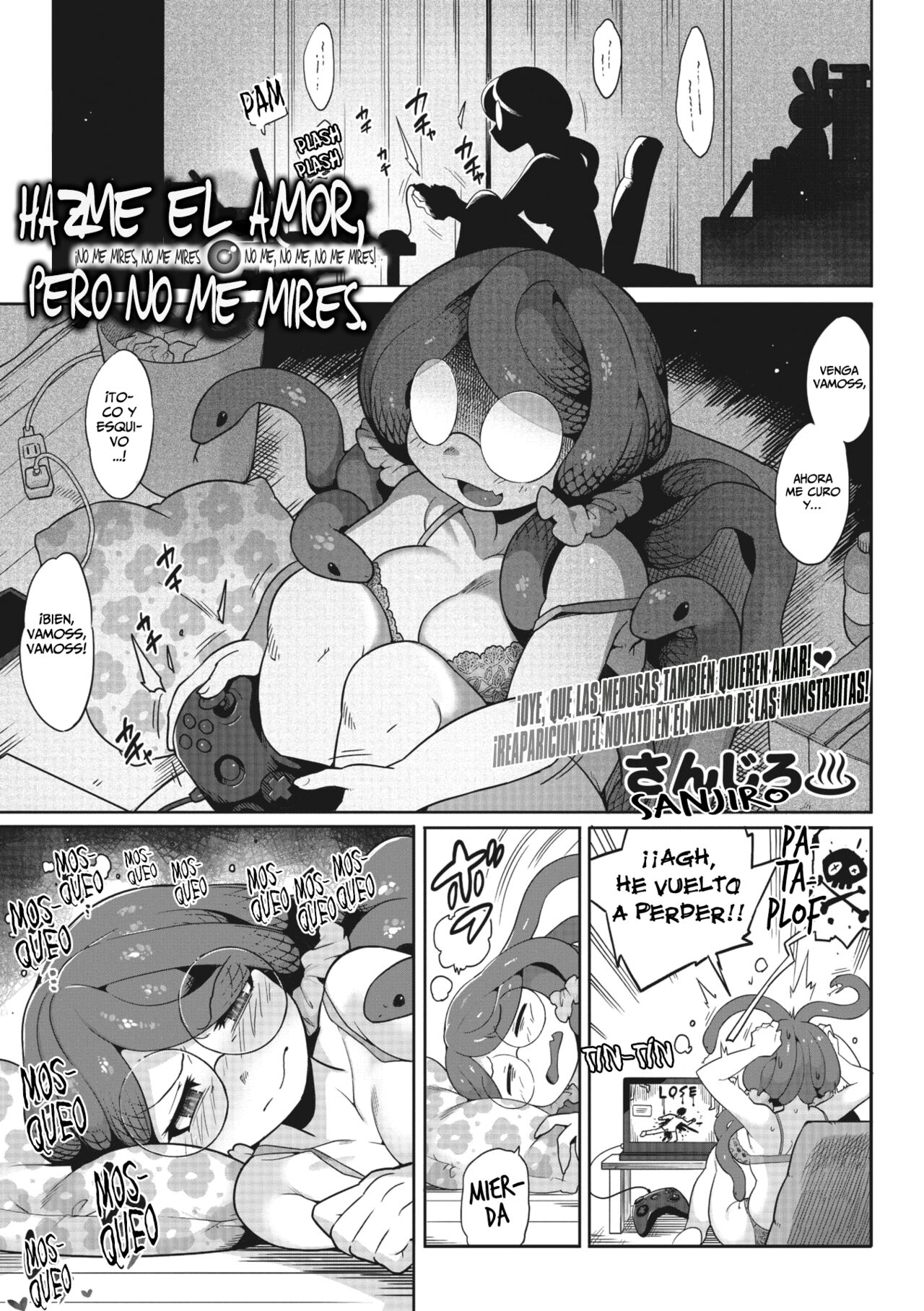 [Sanjiro] Mitsumenaide, Dakishimete. | Hazme El Amor, Pero No Me Mires (COMIC GAIRA Vol. 12) [Spanish] [Horchata Scans] numero di immagine  1