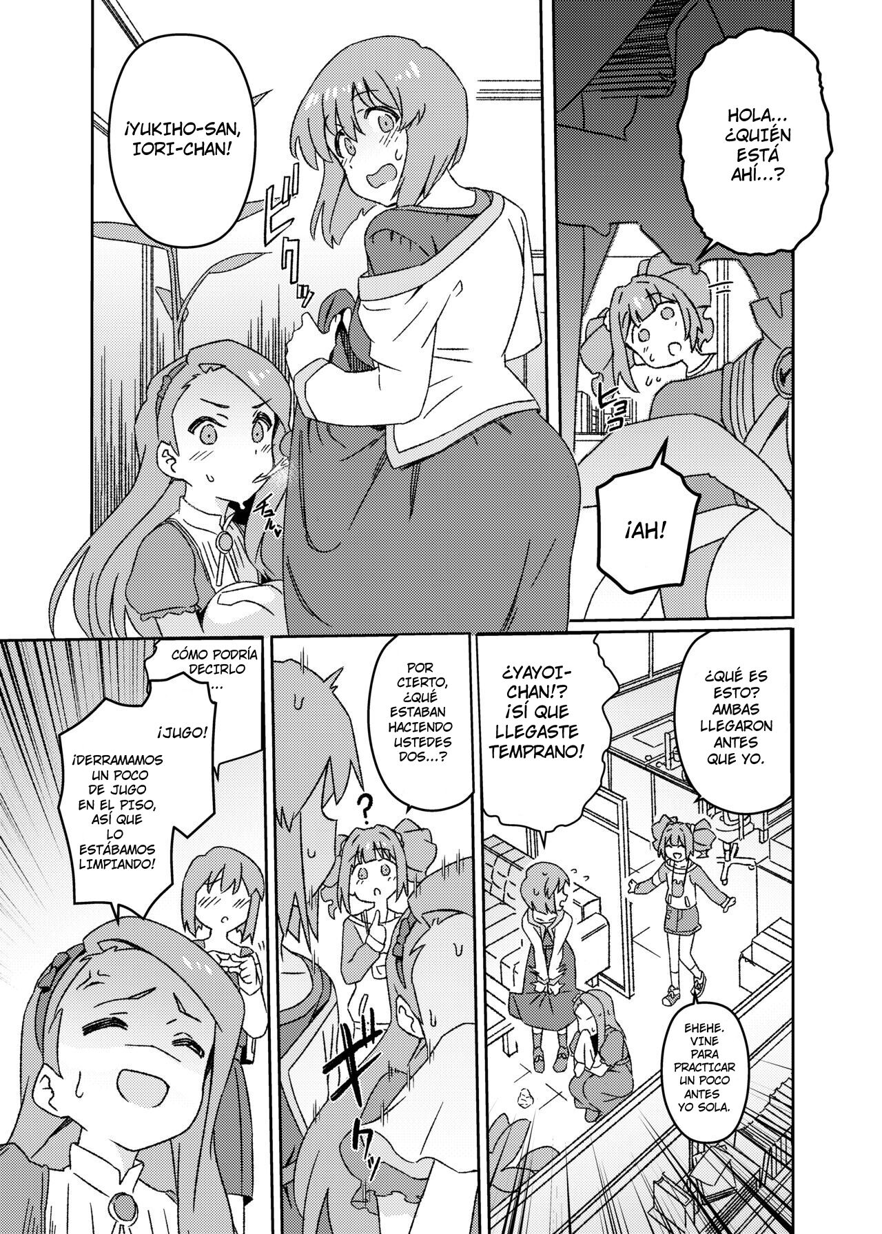 [Suimitsutou Koubou (Momo no Suidousui)] Yuki Chinpo Futanari Yukiho no Nioi de Yayoi ga Trip shichau Hon (THE iDOLM@STER) [Spanish] [Intruso] [Digital] 图片编号 4