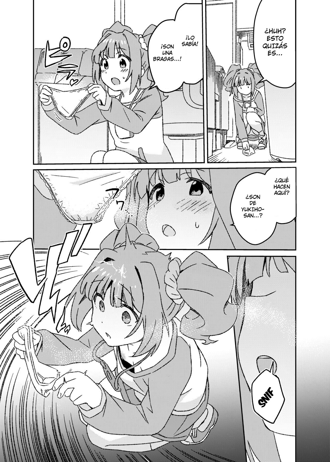 [Suimitsutou Koubou (Momo no Suidousui)] Yuki Chinpo Futanari Yukiho no Nioi de Yayoi ga Trip shichau Hon (THE iDOLM@STER) [Spanish] [Intruso] [Digital] 图片编号 6