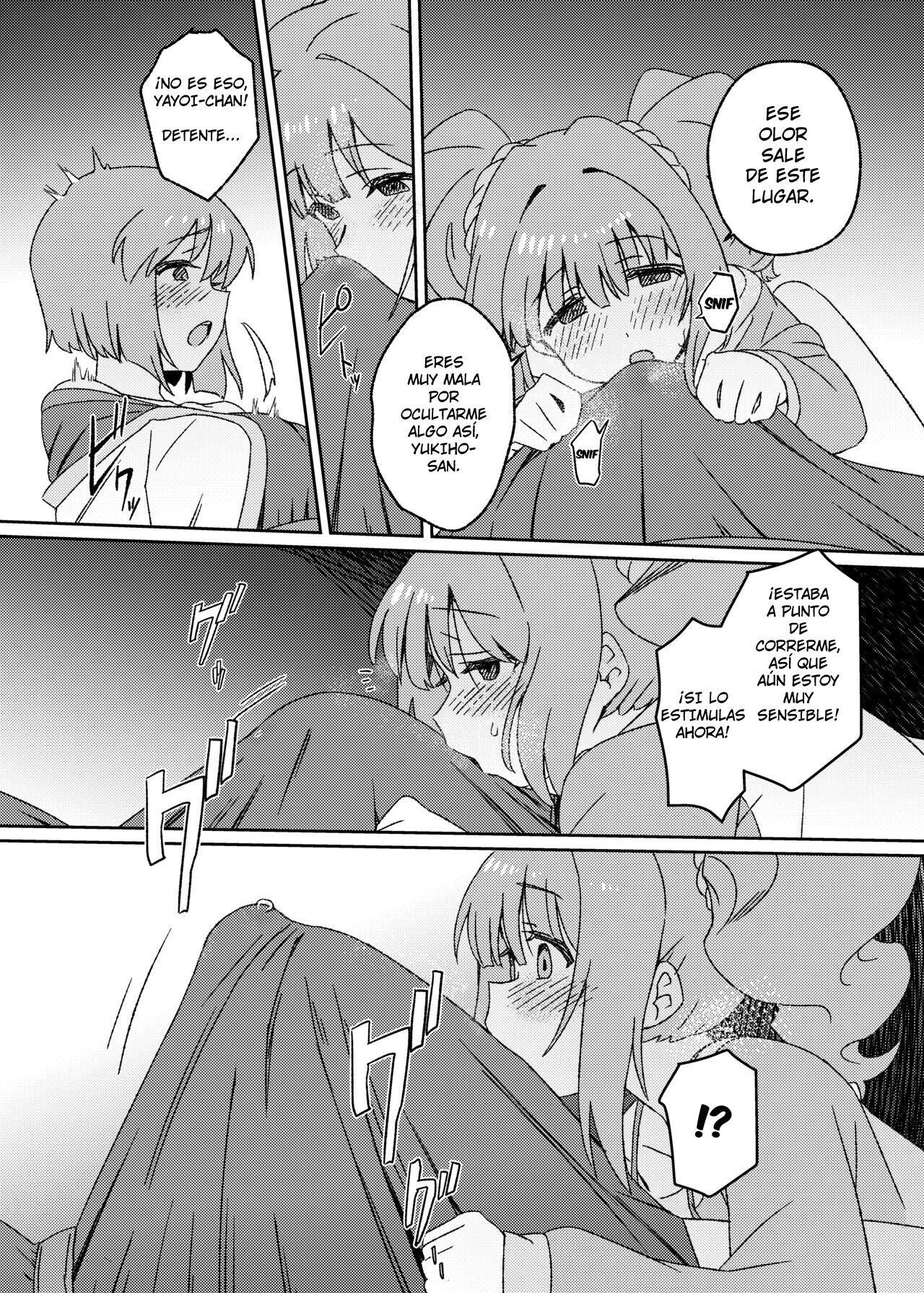 [Suimitsutou Koubou (Momo no Suidousui)] Yuki Chinpo Futanari Yukiho no Nioi de Yayoi ga Trip shichau Hon (THE iDOLM@STER) [Spanish] [Intruso] [Digital] 图片编号 11