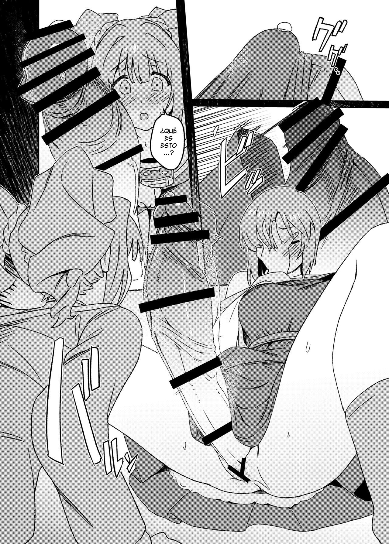 [Suimitsutou Koubou (Momo no Suidousui)] Yuki Chinpo Futanari Yukiho no Nioi de Yayoi ga Trip shichau Hon (THE iDOLM@STER) [Spanish] [Intruso] [Digital] 图片编号 12