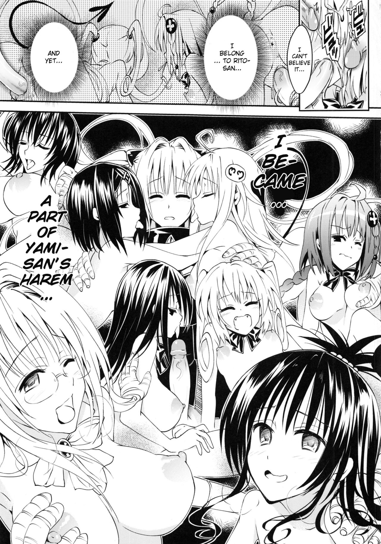 (C92) [Samurai Ninja GREENTEA] Rakuen Keikaku Darkness 2nd -Anaphylaxis is inevitable- Futanari Yami Futatabi (To LOVE-Ru Darkness) [English] [Decensored] 画像番号 13