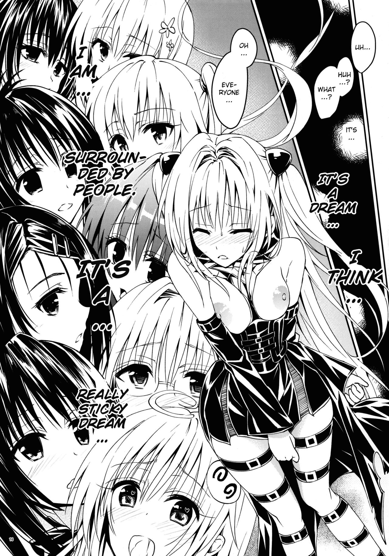 (C92) [Samurai Ninja GREENTEA] Rakuen Keikaku Darkness 2nd -Anaphylaxis is inevitable- Futanari Yami Futatabi (To LOVE-Ru Darkness) [English] [Decensored] 画像番号 14