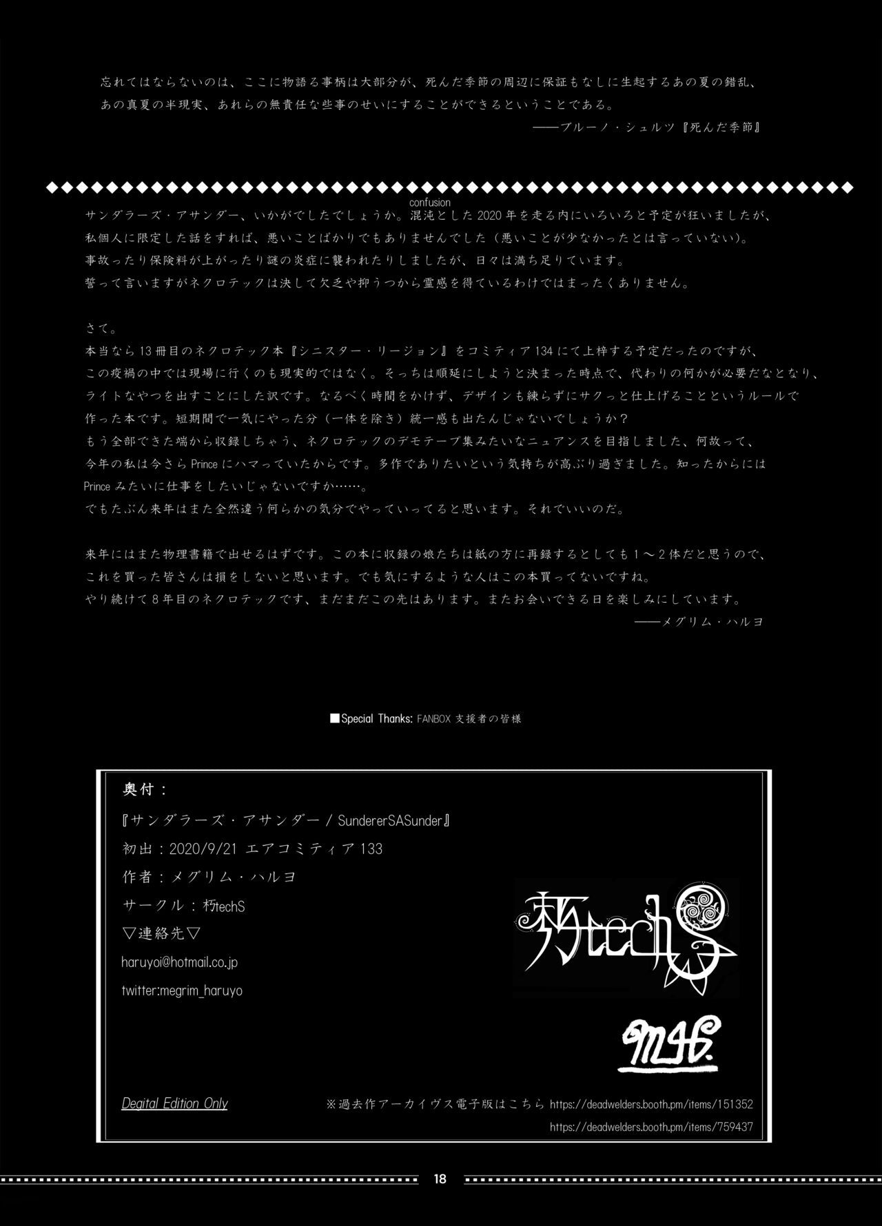 (2020) [Decay techS (Megrim Haruyo)] SunderSASunder [DL版] 图片编号 18