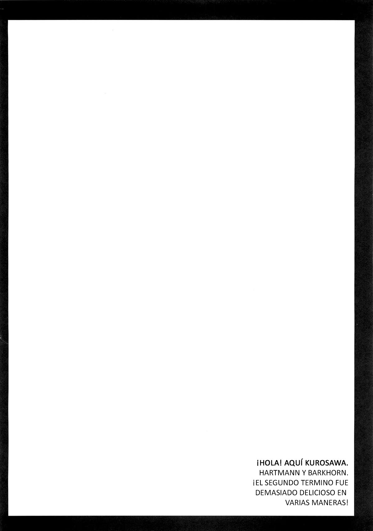 (C79) [Kurosawa pict (Kurosawa Kiyotaka)] Hartmann to Barkhorn no Yoru (Strike Witches) [Spanish] [FinickFunkel Trad] изображение № 3