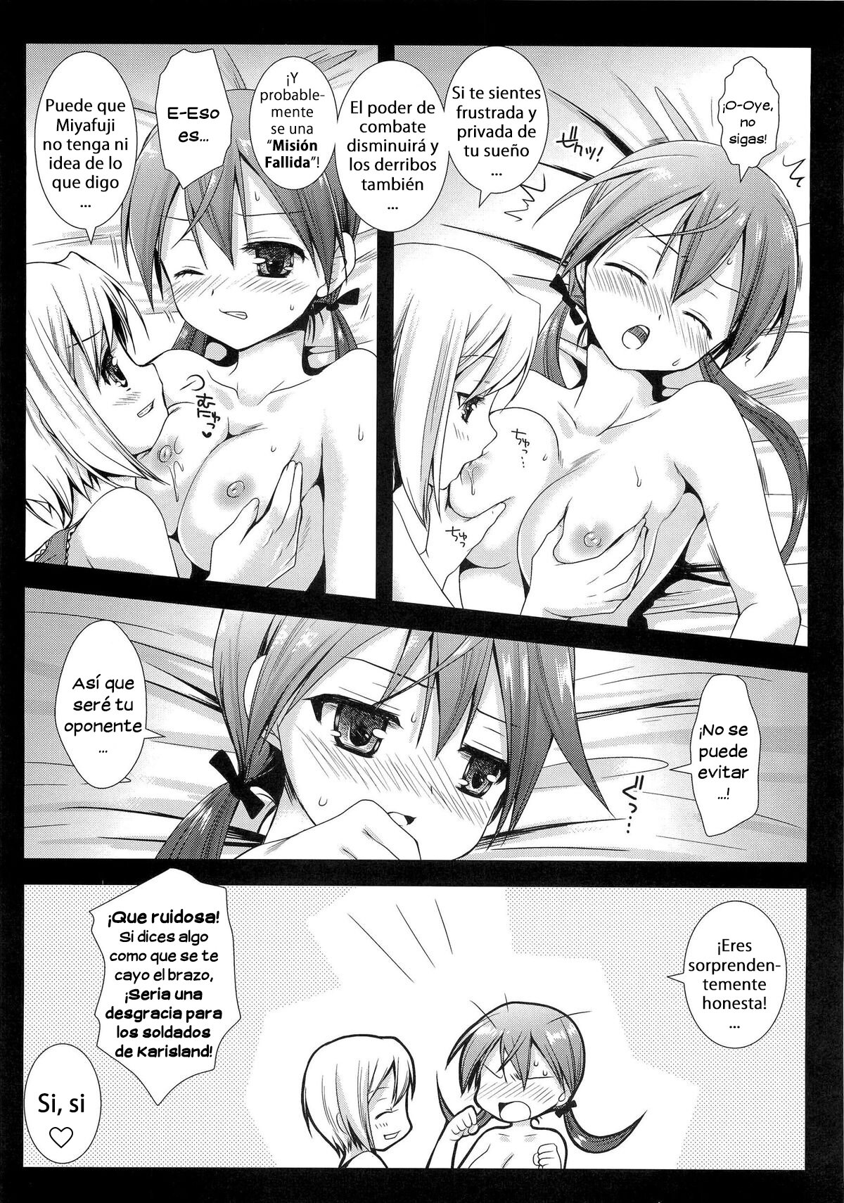 (C79) [Kurosawa pict (Kurosawa Kiyotaka)] Hartmann to Barkhorn no Yoru (Strike Witches) [Spanish] [FinickFunkel Trad] изображение № 7