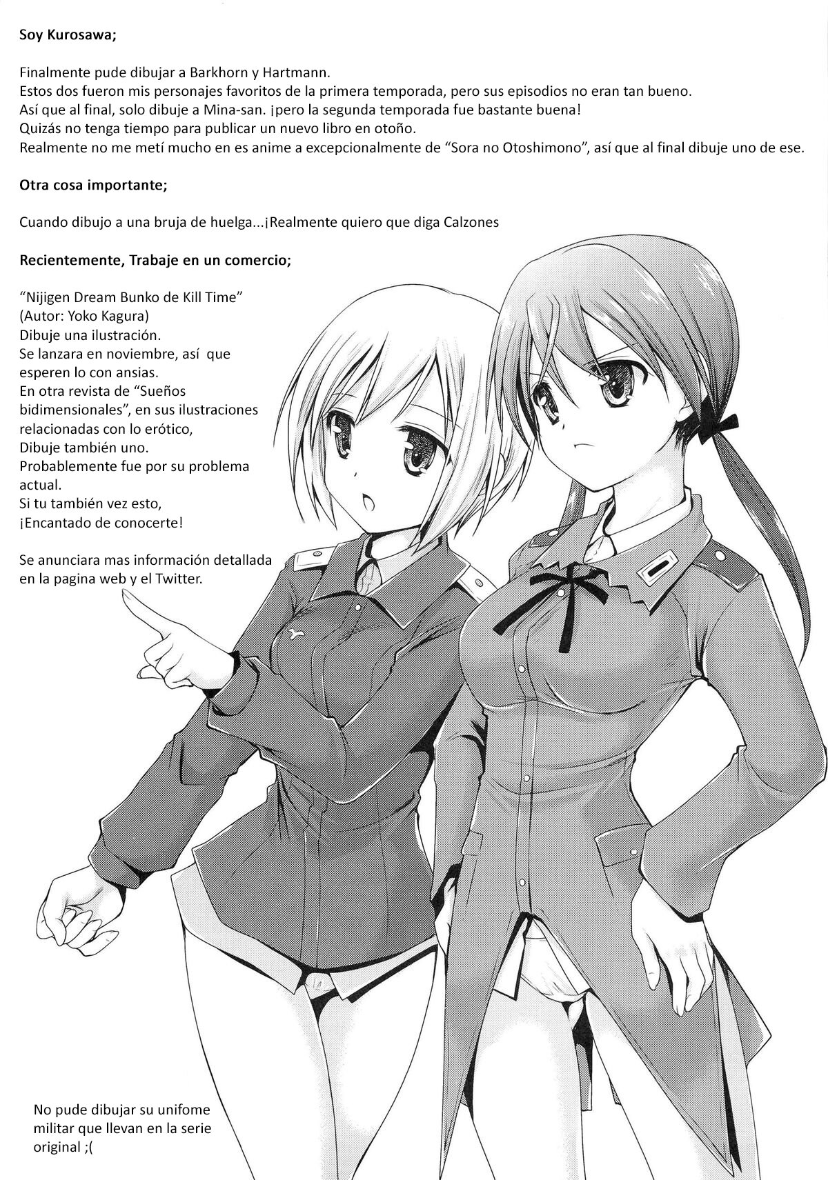 (C79) [Kurosawa pict (Kurosawa Kiyotaka)] Hartmann to Barkhorn no Yoru (Strike Witches) [Spanish] [FinickFunkel Trad] изображение № 24