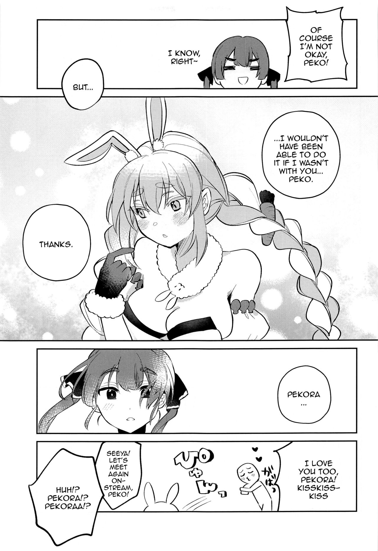 (C101) [Happykeeper (Siose Tamotsu)] Jouzu ni Settai Dekiru kana? | Do you Think We'll Be Good Enough Entertainment? (Houshou Marine, Usada Pekora) [English] {Doujins.com} numero di immagine  25