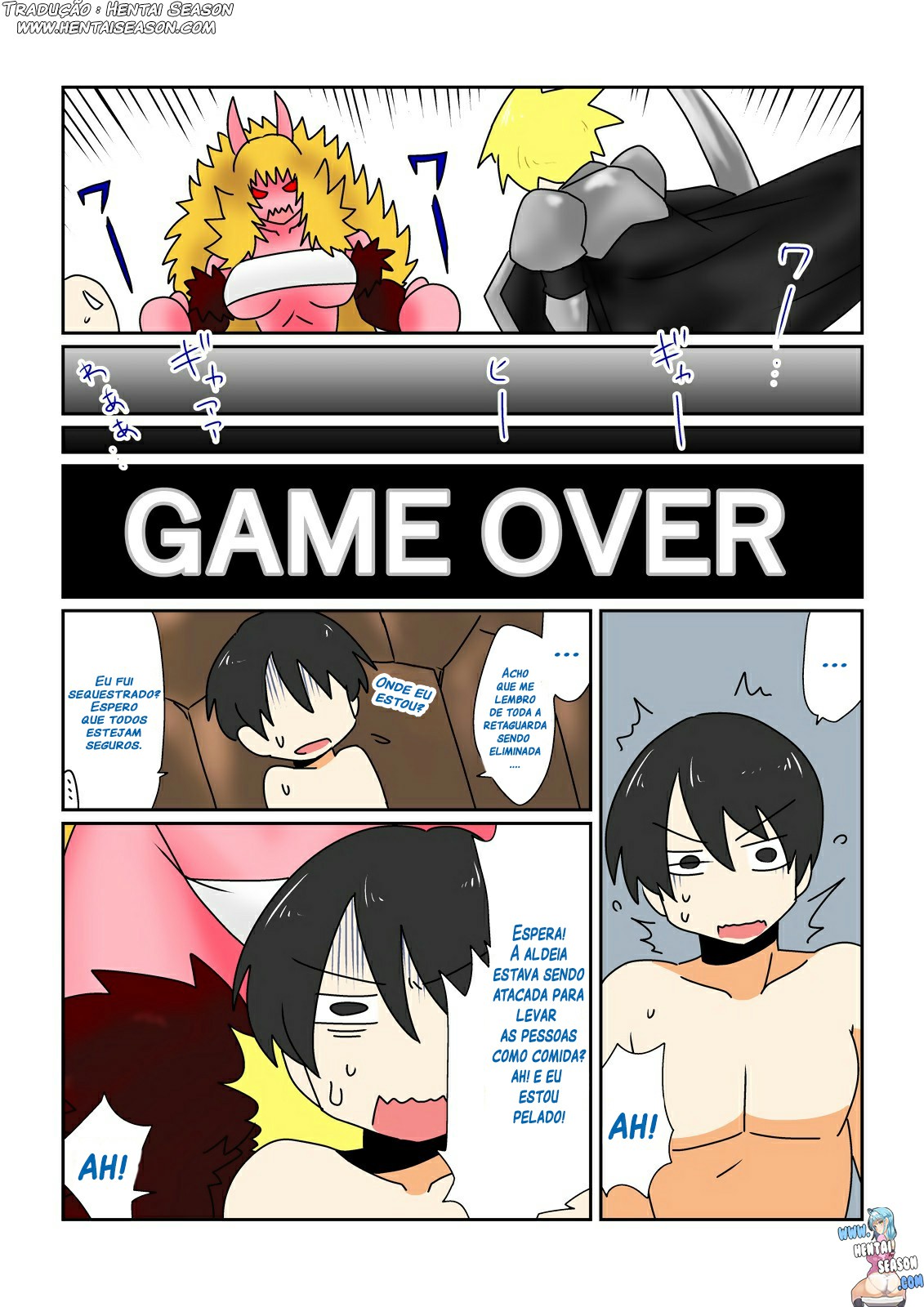 [Hroz] Game Over -Akahada Ogre Musume Hen- | Game Over 〜Red Skin Ogre Girl Edition〜 [Portuguese-BR] [digital] 이미지 번호 2