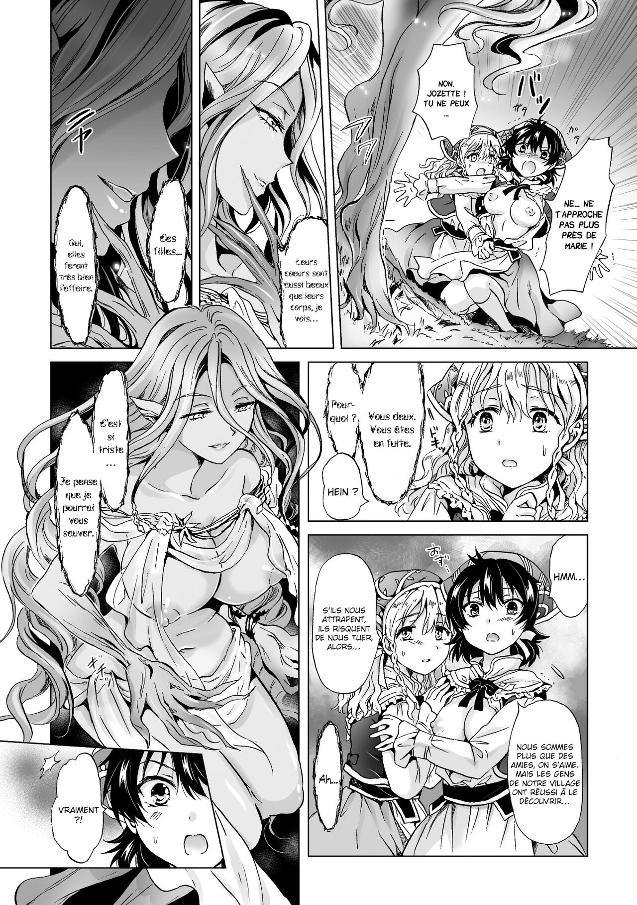 [Mira] Dryad no Hanayome-tachi | Les épouses de la dryade (2D Comic Magazine Yuri Ninshin Vol. 2) [French] [La Sainte Perv'] [Digital] numero di immagine  4