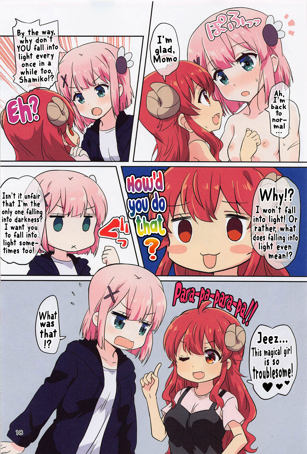 (C101) [Goberazzo (Mukaibi Aoi)] Kono Mahou Shoujo Mendokusai | This Magical Girl Is So Troublesome! (Machikado Mazoku) [English] [Hikari no Kaze] 18eme image