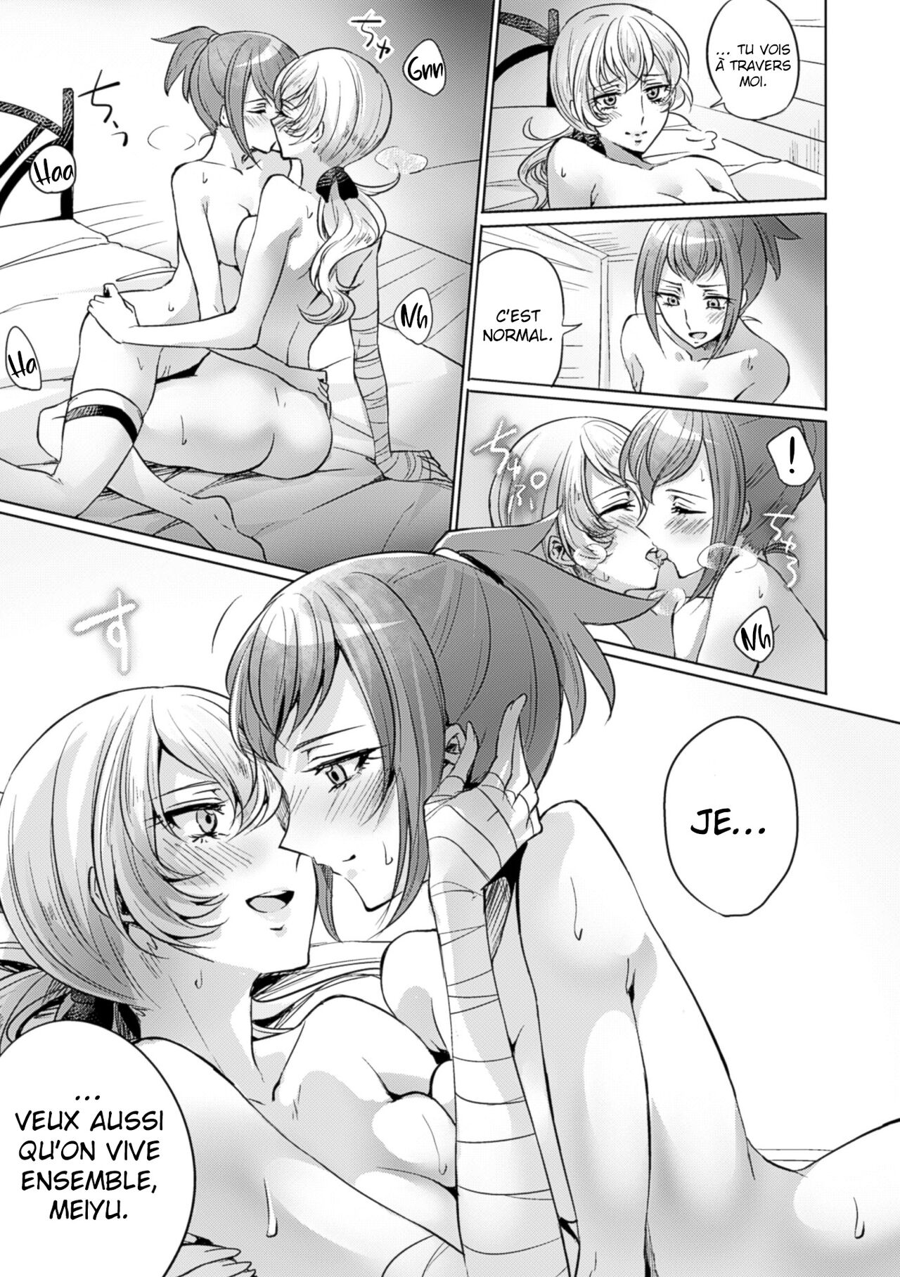 [Mushikera Hoihoi] Yakusoku no Yoru ni | La nuit promise (2D Comic Magazine Yuri Ninshin Vol. 4) [French] [La Sainte Perv'] [Digital] 이미지 번호 15