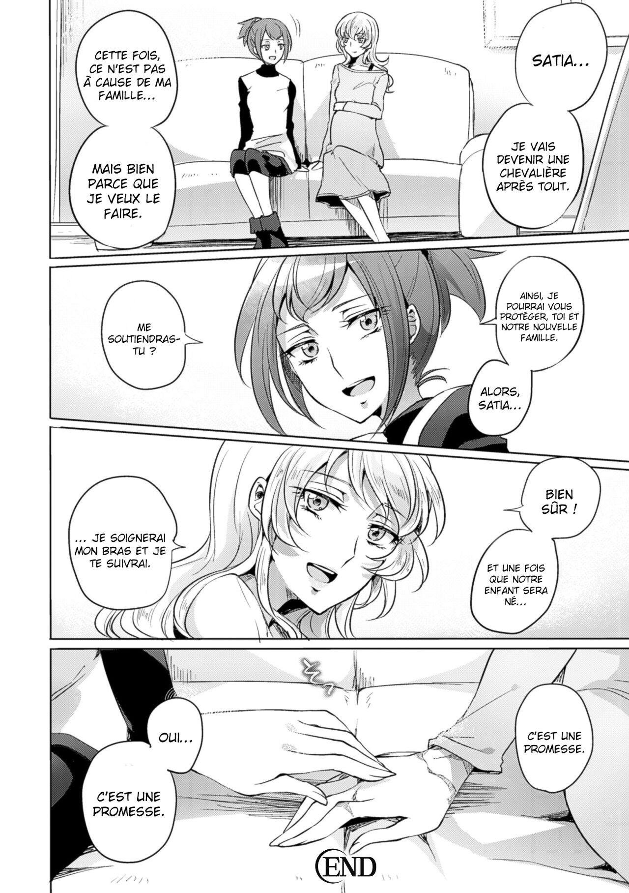 [Mushikera Hoihoi] Yakusoku no Yoru ni | La nuit promise (2D Comic Magazine Yuri Ninshin Vol. 4) [French] [La Sainte Perv'] [Digital] 이미지 번호 20