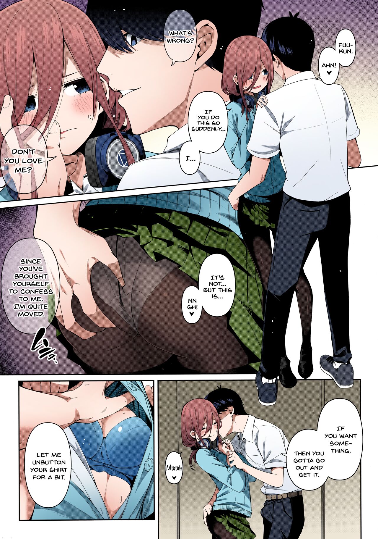 (C97) [Bad Mushrooms (Chicke III, 4why)] Miku no Mousou x Mousou | Miku's Delusion x Delusion (Gotoubun no Hanayome) [English] [SPDSD] [Black Grimoires] [Colorized] [Decensored] 图片编号 2