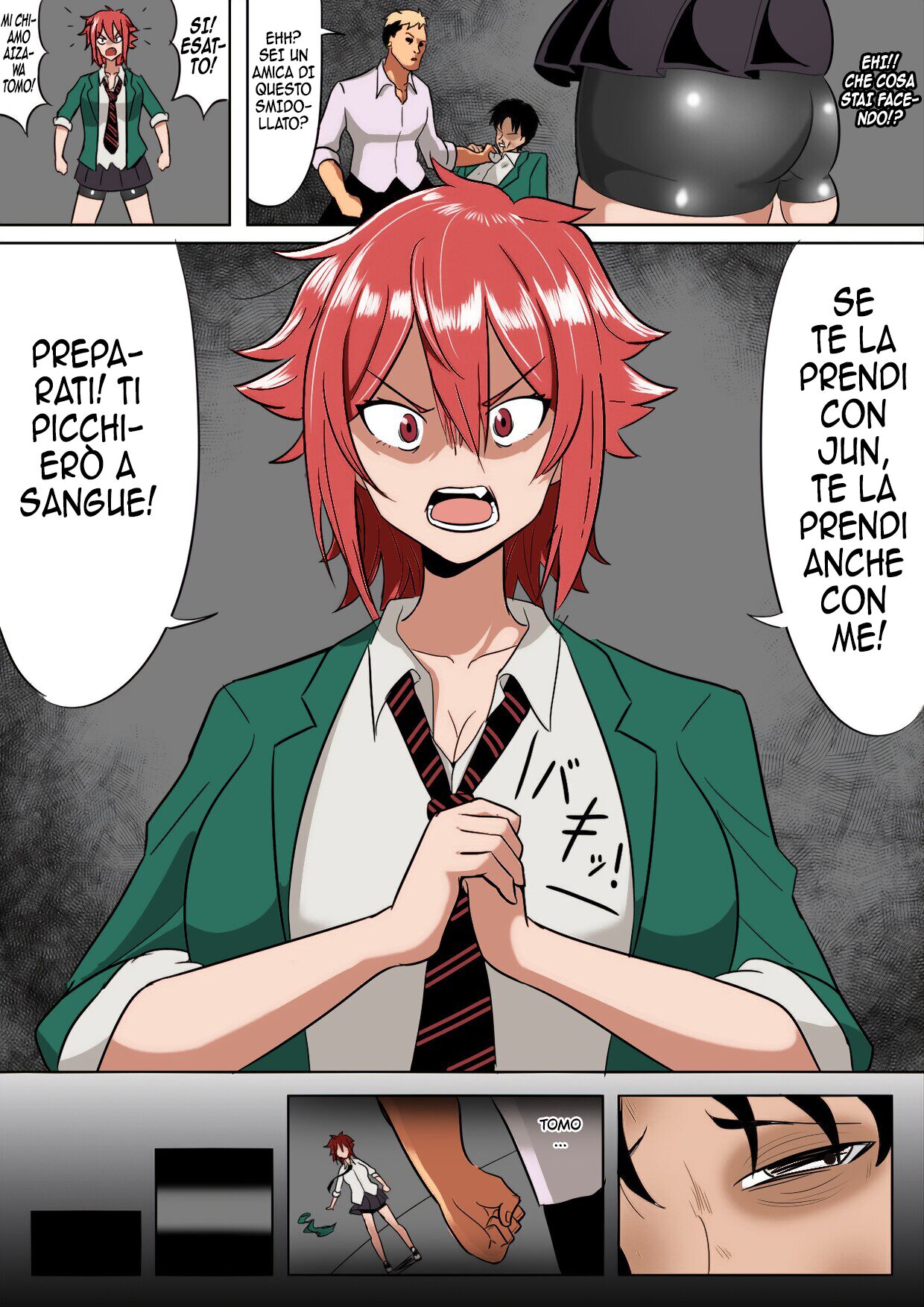[Yamino Kuroko] Tomo-chan ga Onnanoko ni wa Dekinai koto ni Te o Dasu Hanashi. (Tomo-chan wa Onnanoko!) [Italian] [Colorized] Bildnummer 1