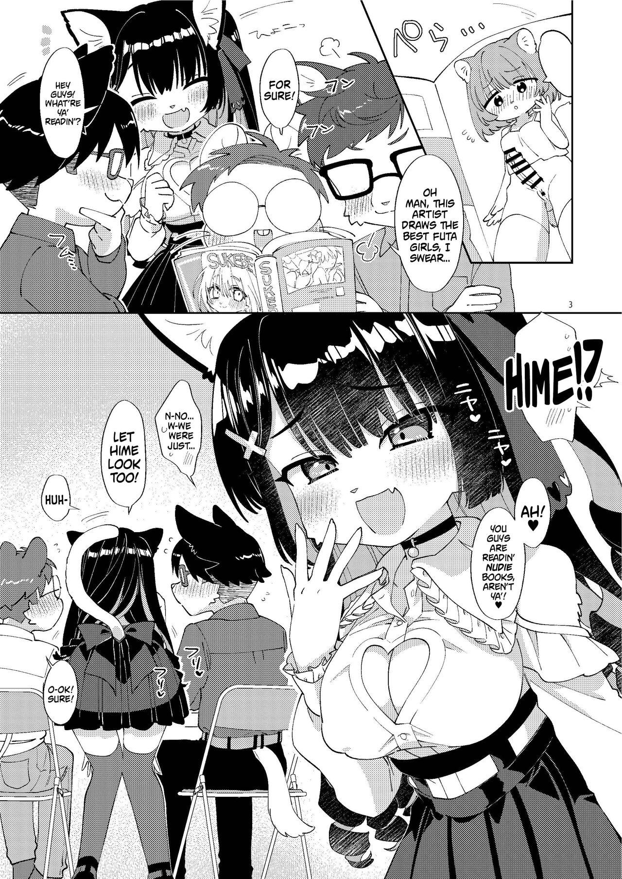 (Kemoket 12) [Nenneko Tanuki (Tanutan)] Otasa no Hime-chan wa *** ni Yowai | Princess Of The Nerd Circle Has A Weak Dick! [English] [Mr_Person] image number 3