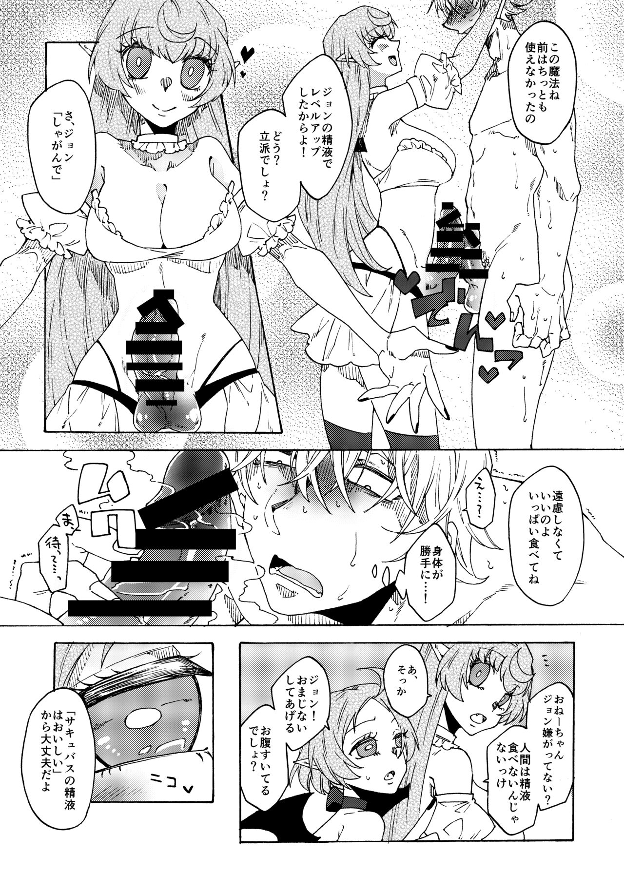 The story of the strongest hero who becomes a semen tank for the futa succubus sisters! 图片编号 20